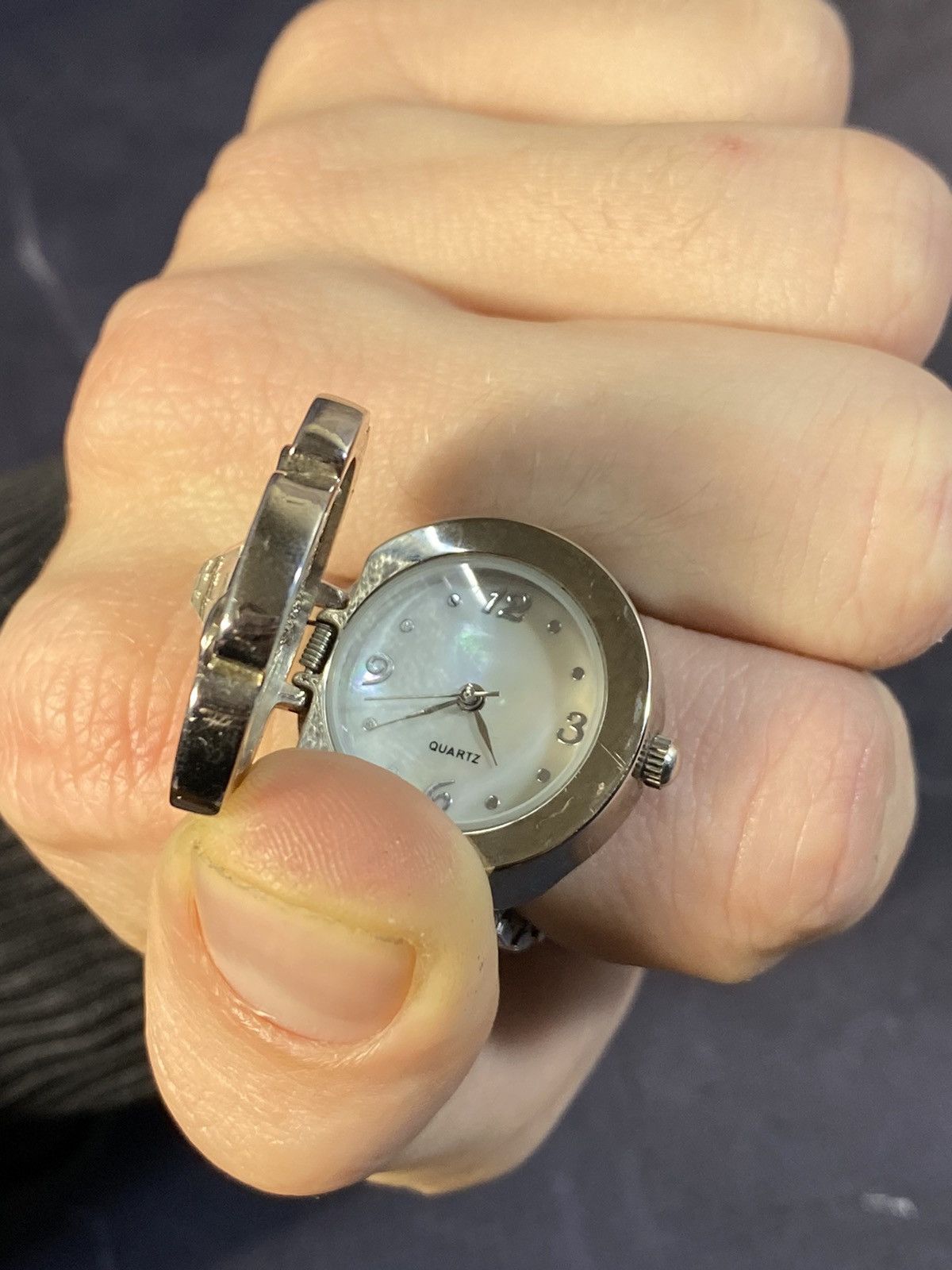 Japanese Brand × Jewelry Floral Silver Ring Watch by Japanese Brand Size ONE SIZE - 2 Thumbnail