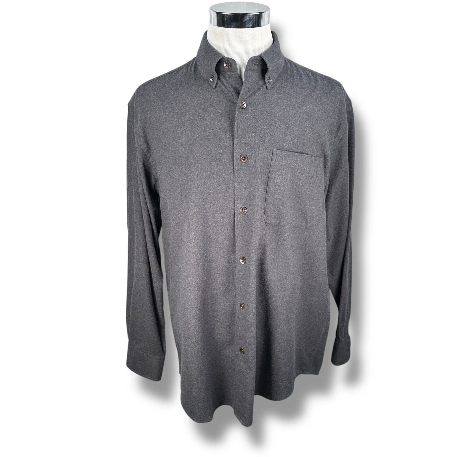 Orvis Orvis Chamois Shirt Men’s L Gray Long Sleeve Button-Down Size US L / EU 52-54 / 3 - 1 Thumbnail