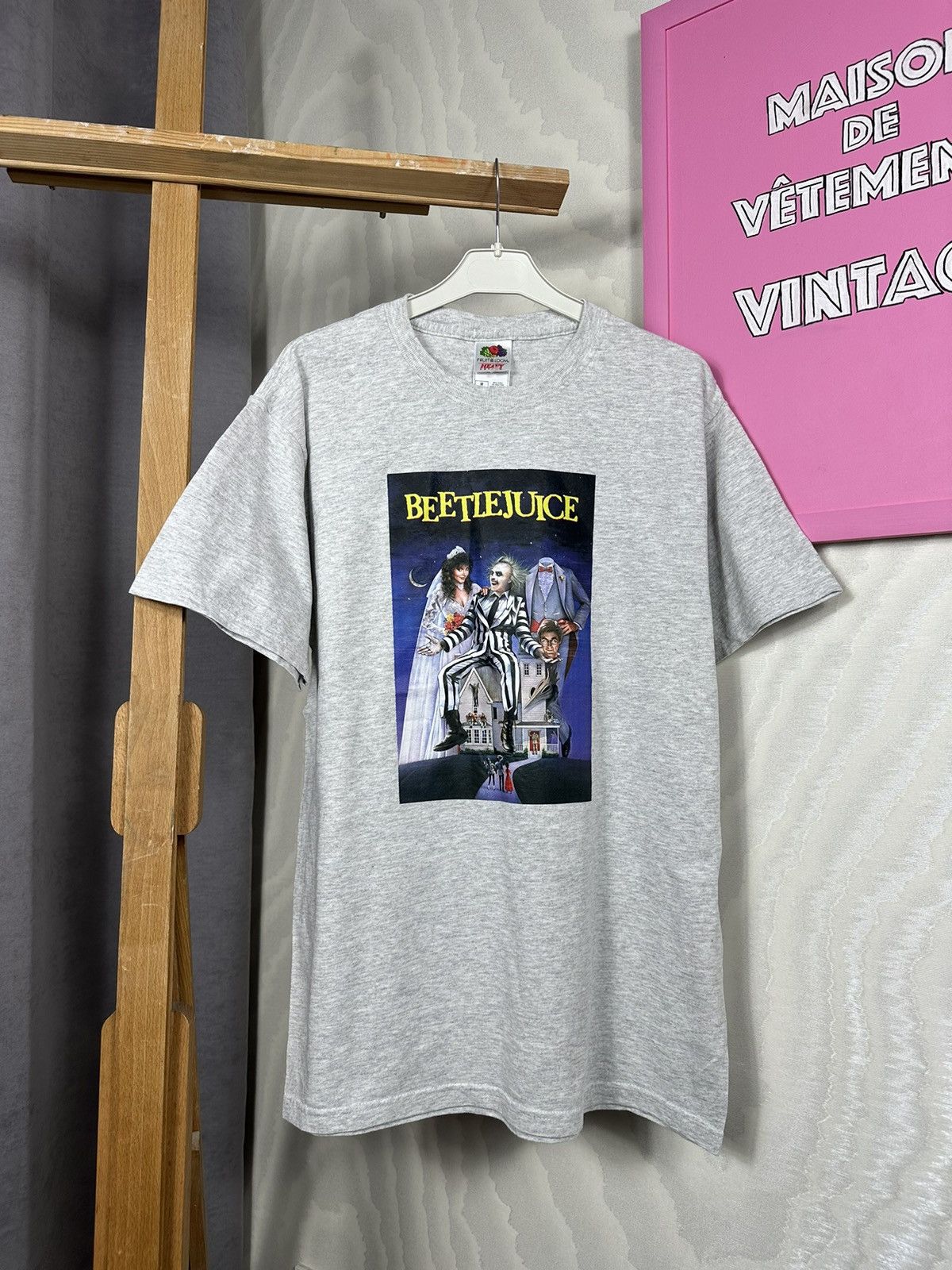 Fruit Of The Loom × Vintage Beetlejuice T-Shirt Movie Promo Size US M / EU 48-50 / 2 - 2 Thumbnail