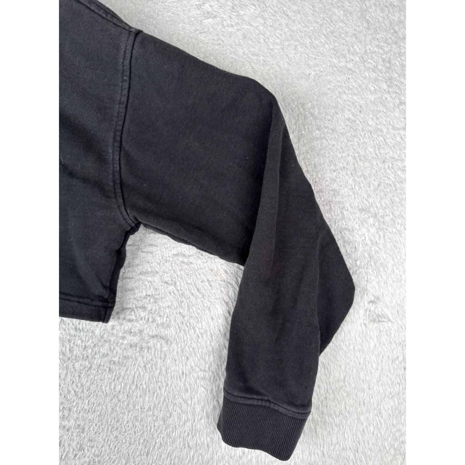 The North Face The North Face Hoodie Womens Small Black Crop Pullover Cotton Blend READ Size S / US 4 / IT 40 - 2 Thumbnail