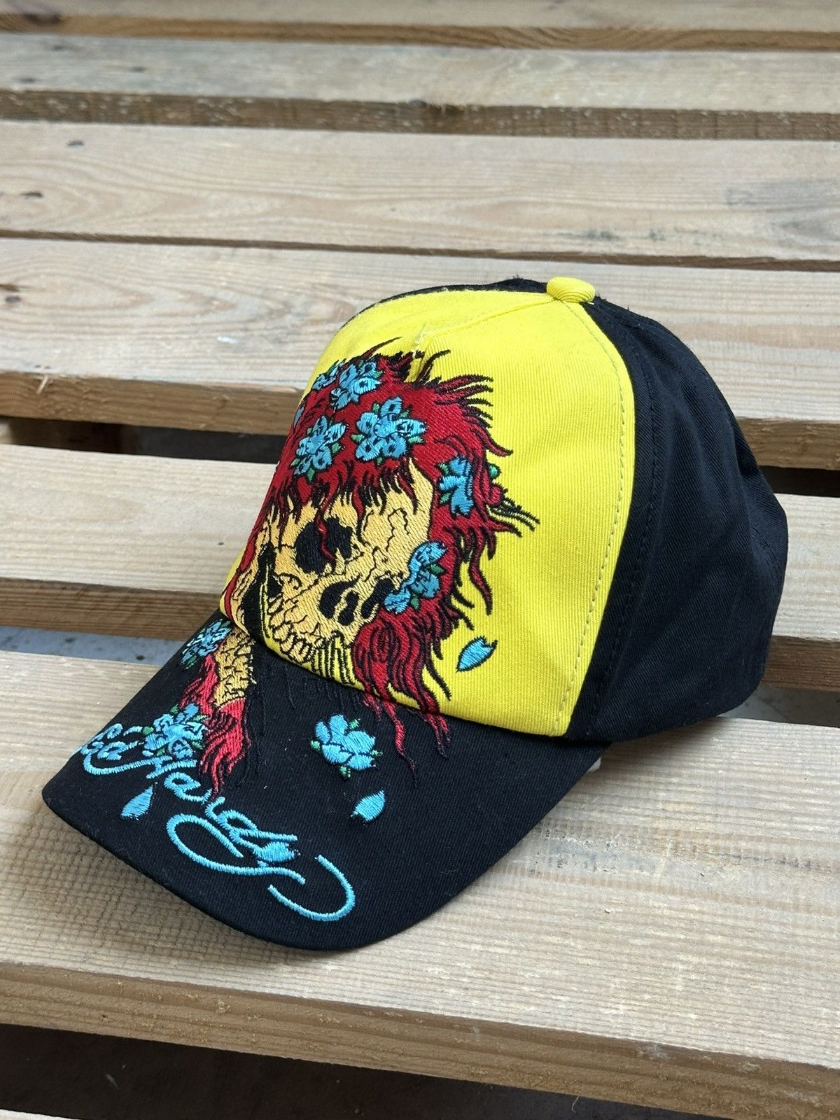 Ed Hardy Vintage Ed Hardy Christian Audigier Skull Cap Size ONE SIZE - 1 Thumbnail