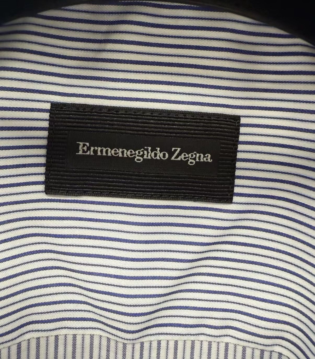 Ermenegildo Zegna Ermenegildo Zegna 100% Cotton Long Sleeve Shirt J30 Size US M / EU 48-50 / 2 - 4 Thumbnail