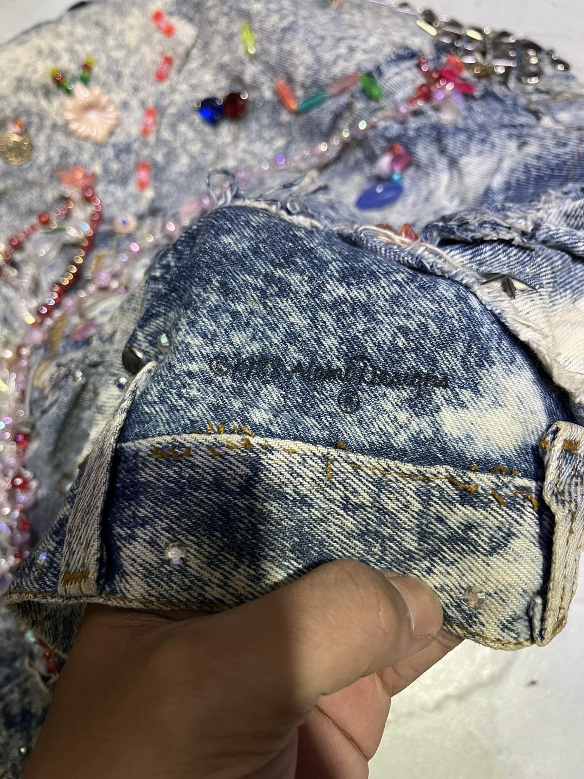 Levi's 🔥🔥🔥 Very Rare Levis Patchwork X Tony Alamo Denim Jacket Size US S / EU 44-46 / 1 - 21 Thumbnail