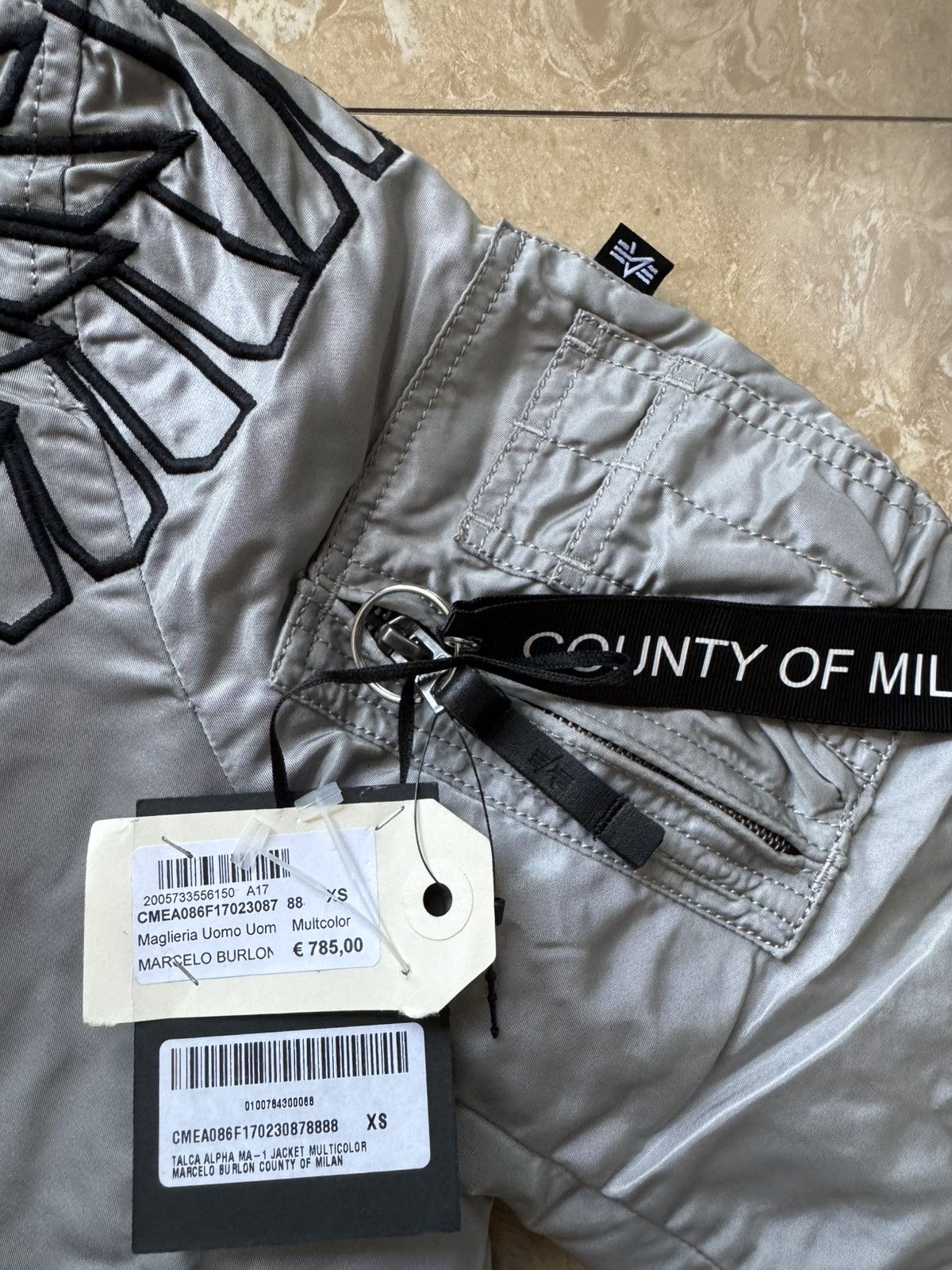 Alpha Industries × Marcelo Burlon Talca MA-1 Bomber Jacket Size US XS / EU 42 / 0 - 7 Thumbnail