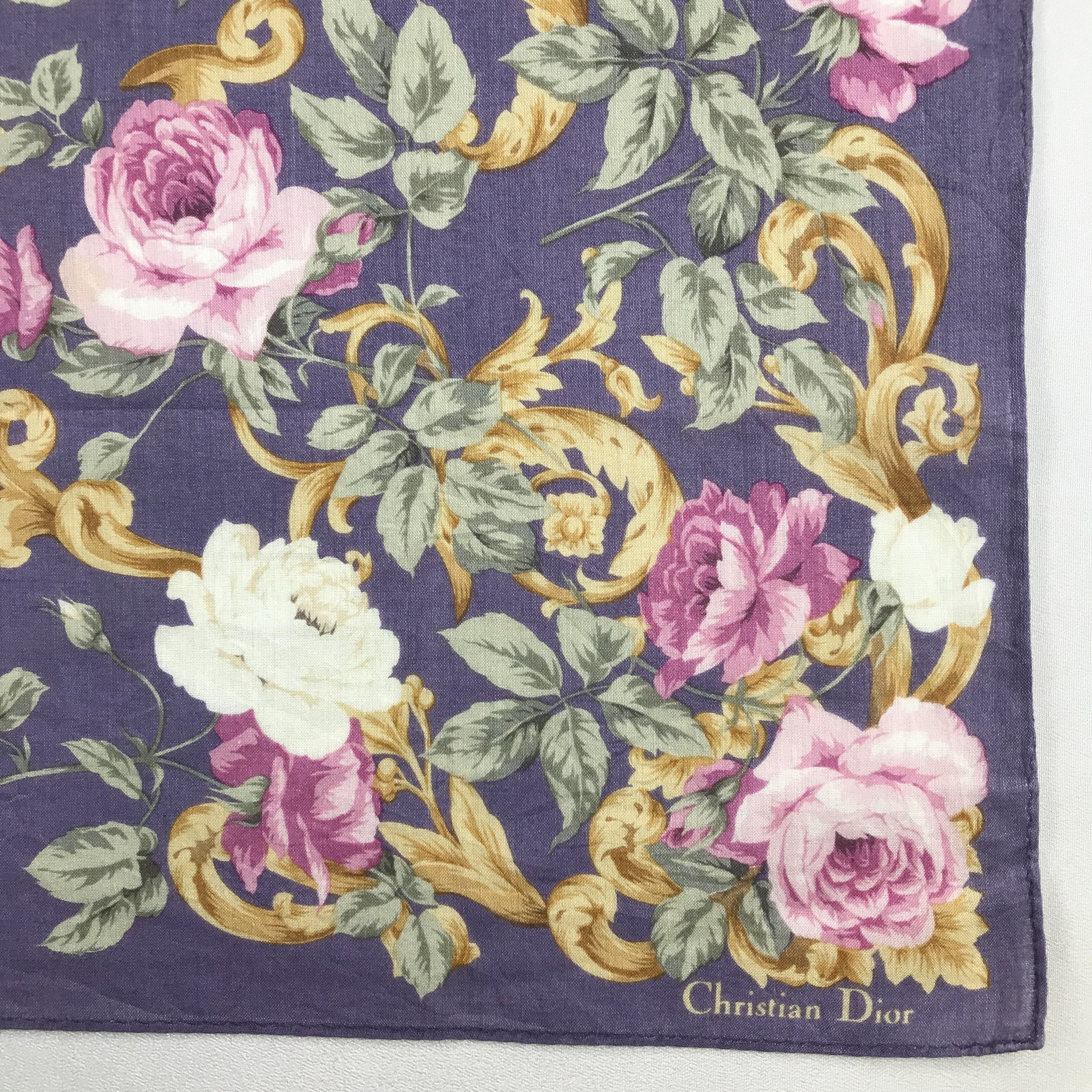 Christian Dior Monsieur CHRIstian dioR Handkerchief / Bandana / Neckerchief C818 Size ONE SIZE - 5 Thumbnail