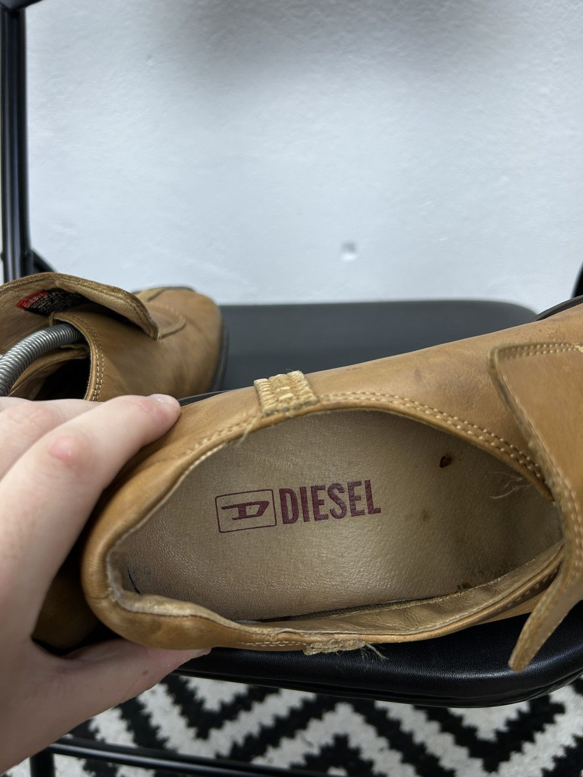 Diesel × Vintage Diesel Vintage Leather Brown Shoes Size 43 Size US 10 / EU 43 - 8 Thumbnail