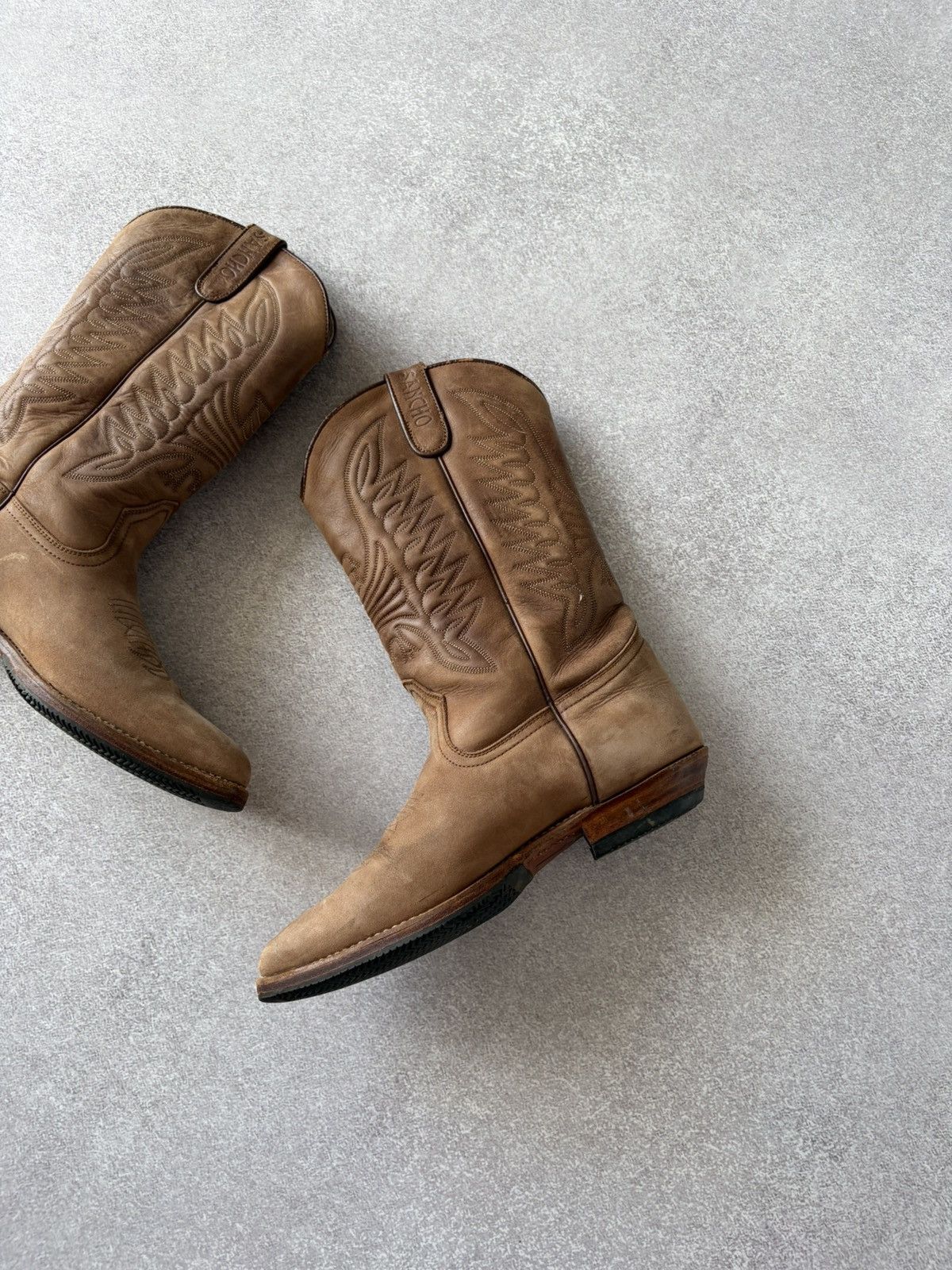 Sancho Boots Vintage Sancho Western Cowboy Leather Brown Boots Size 39 Size US 8 / IT 38 - 6 Thumbnail