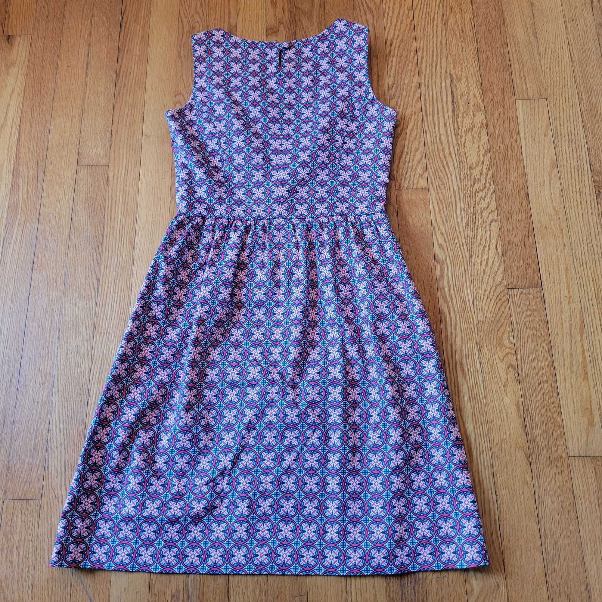 Brooks Brothers 346 Brooks Brothers Sleeveless Geometric Print Dress 6 Modes Size M / US 6-8 / IT 42-44 - 8 Thumbnail