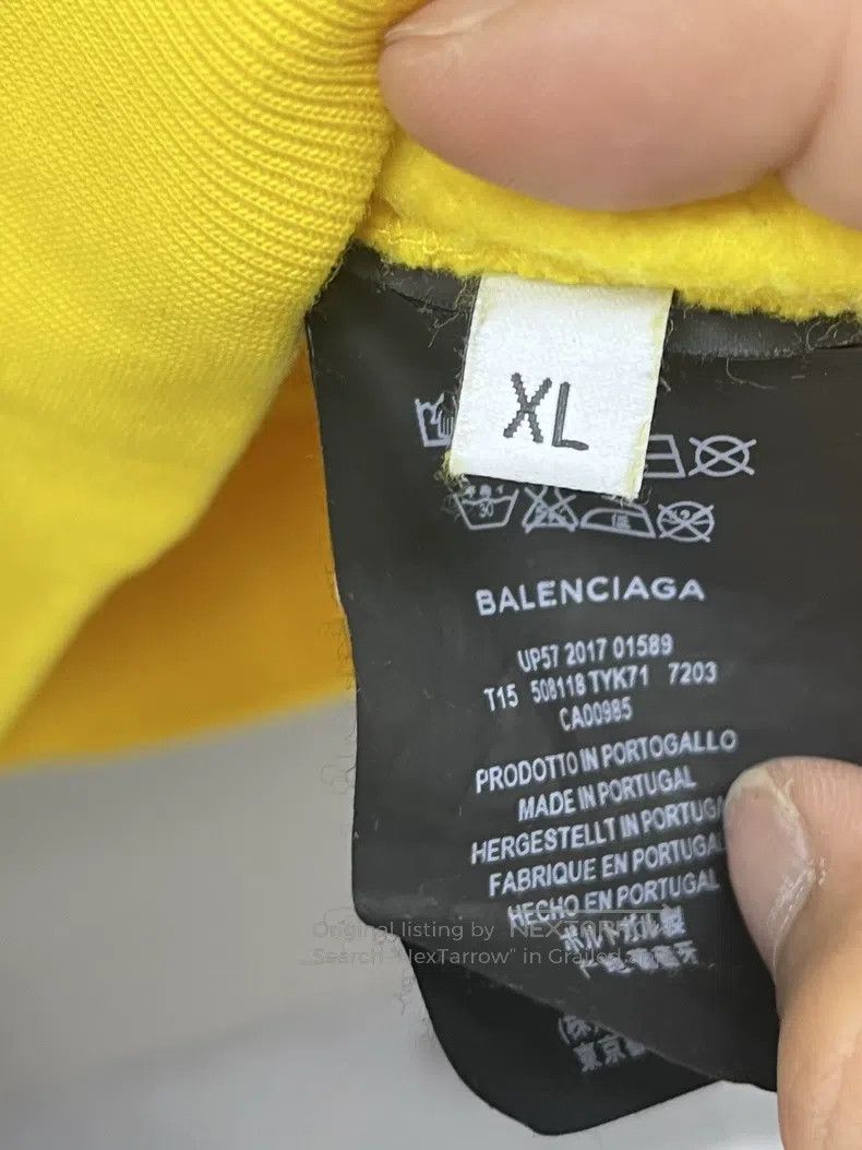 Balenciaga Balenciaga Fleece hoodie Size US XL / EU 56 / 4 - 4 Thumbnail