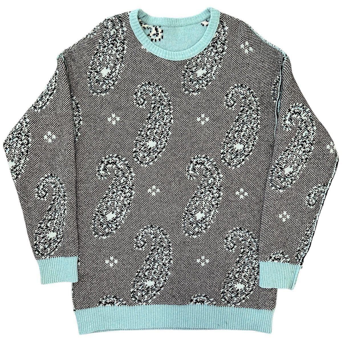 Raf Simons RAF SIMONS 2004-2005AW "Waves" Paisleys Heavy Knit Sweater Size US S / EU 44-46 / 1 - 6 Thumbnail