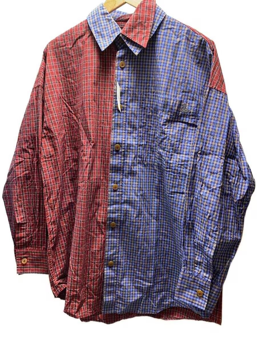 Vivienne Westwood Reconstructed Plaid Orb Oversized Button Shirt Size US M / EU 48-50 / 2 - 1 Thumbnail