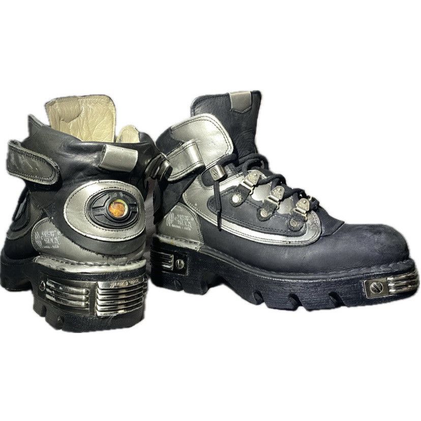 New Rock Vintage New Rock Tiger Series Silver & Metallic Black Size US 10 / IT 40 - 2 Thumbnail