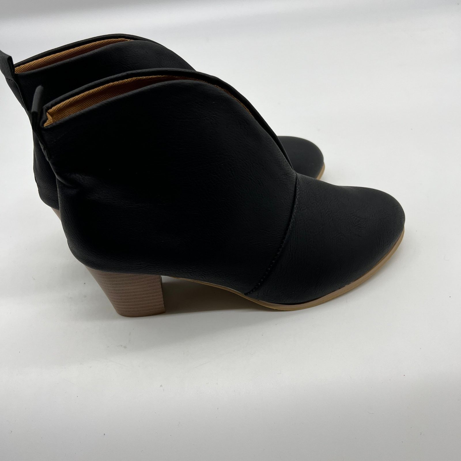 Other Women Heel Ankle BootsV Cut Fashion Slip on Black Size US 9 / IT 39 - 7 Thumbnail