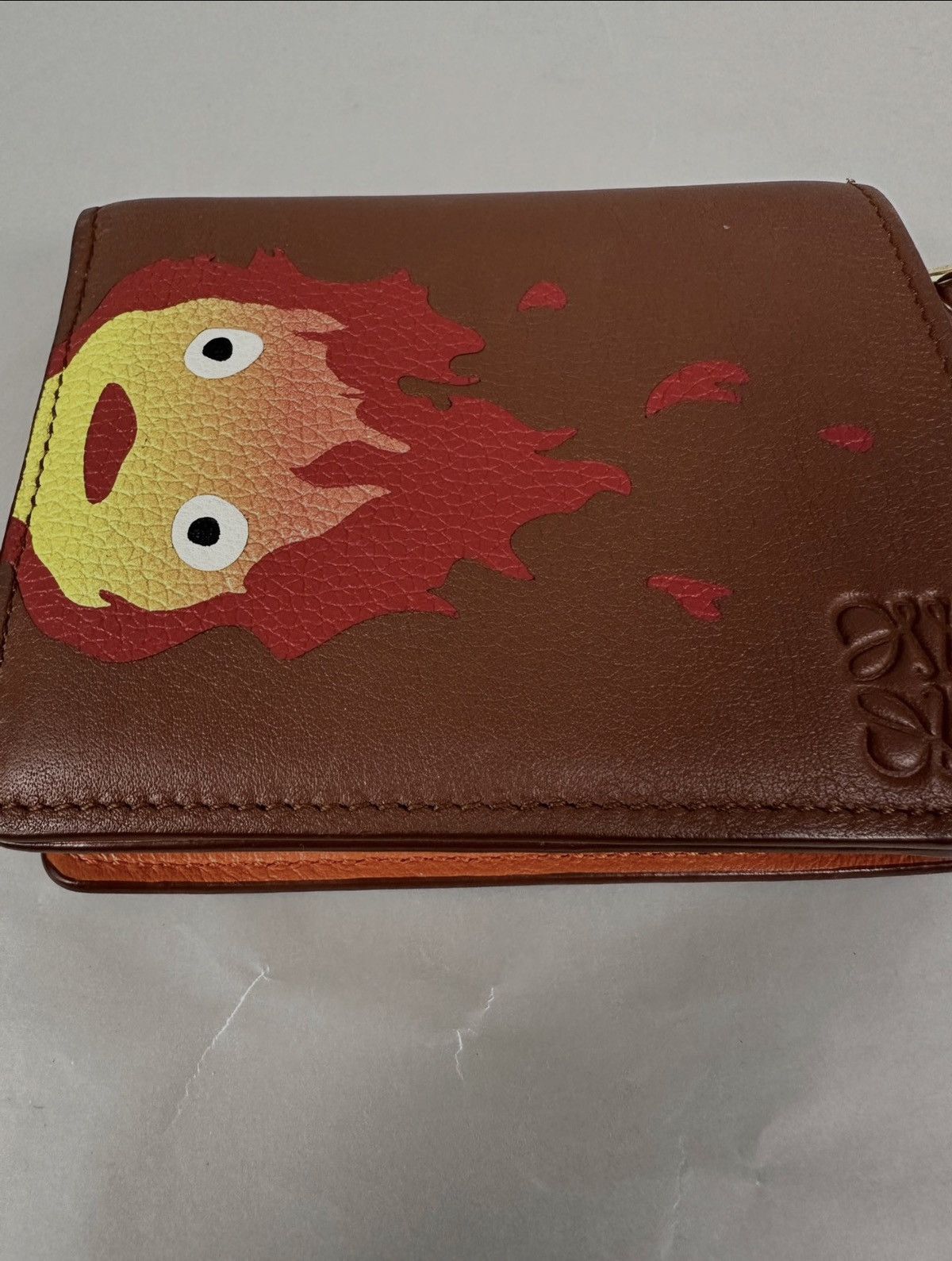 Loewe X Studio Ghibli Ponyo Calcifer Calf Leather Wallet Size ONE SIZE - 7 Thumbnail