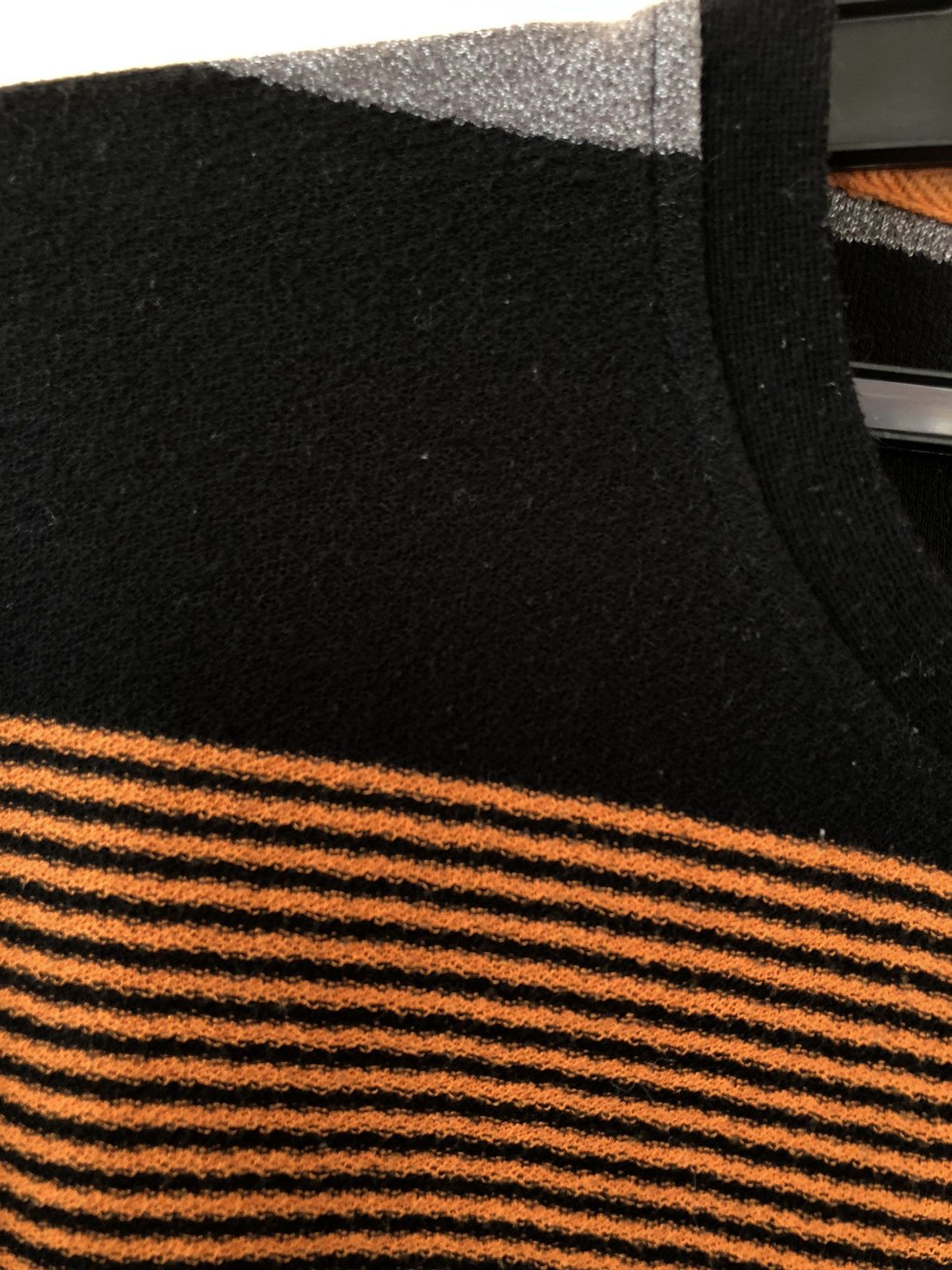 Japanese Brand × Kansai Yamamoto × Vintage Vintage KANSAI YAMAMOTO Homme Striped Pocket Tee Size US XL / EU 56 / 4 - 7 Thumbnail