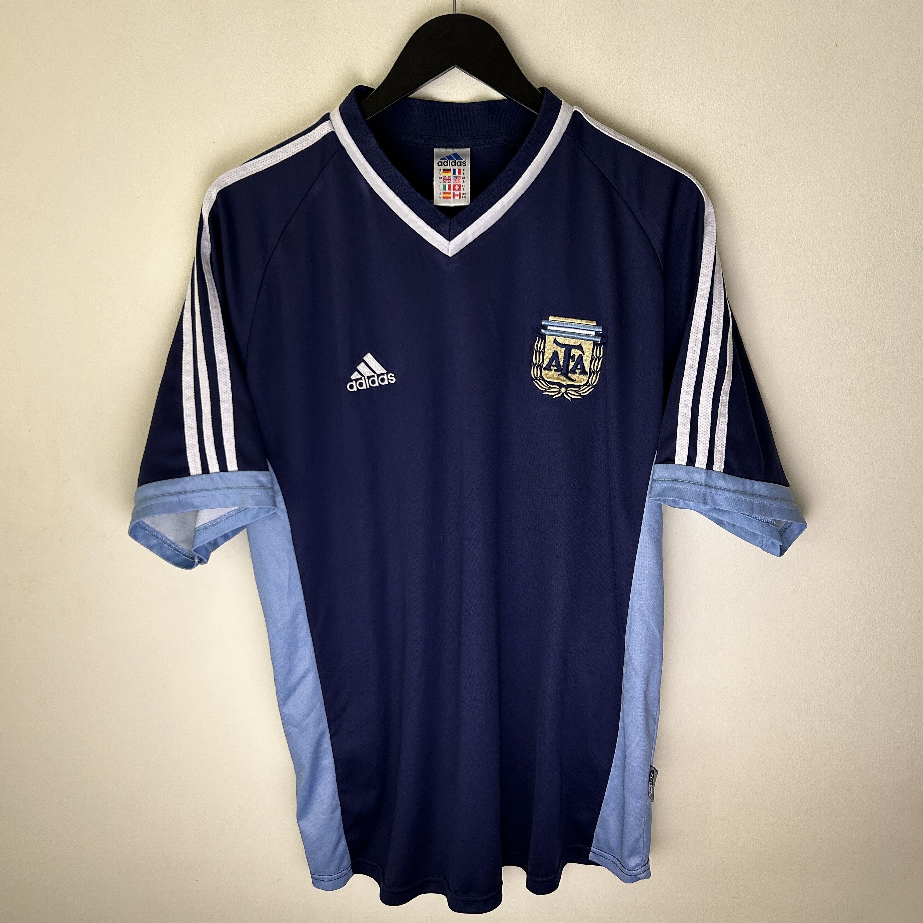 Vintage Vintage Adidas Argentina Soccer Jersey Size US XL / EU 56 / 4 - 1 Thumbnail