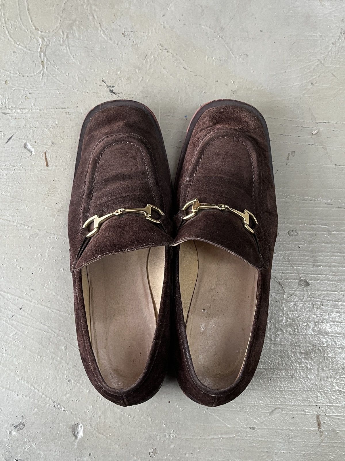 Gucci Vintage Gucci Tom Ford Era Horsebit Suede Leather Loafers Size US 7 / IT 37 - 2 Thumbnail