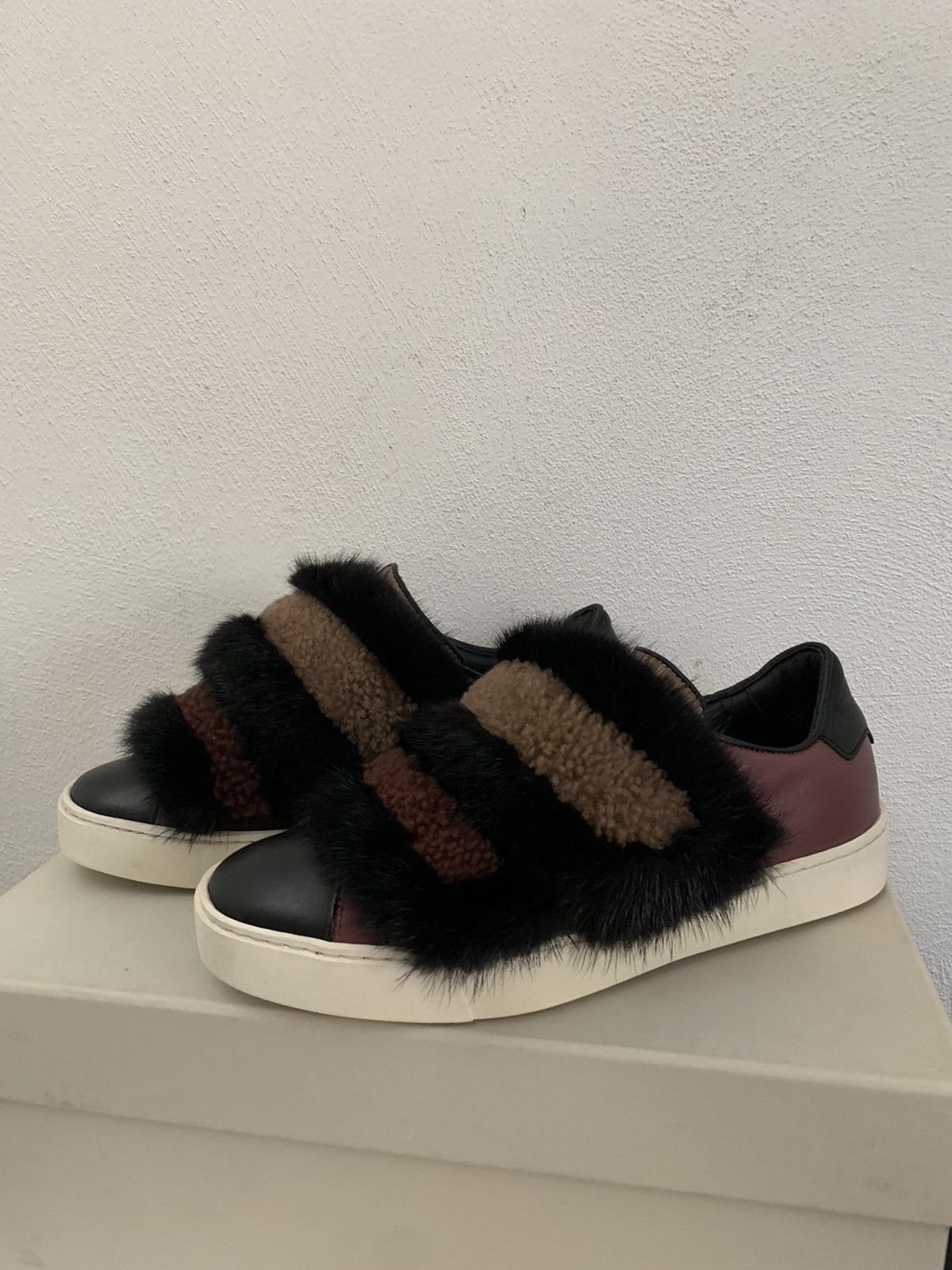 Santoni Santoni Sneakers Leather/Fur sneakers Size US 6.5 / IT 36.5 - 5 Thumbnail
