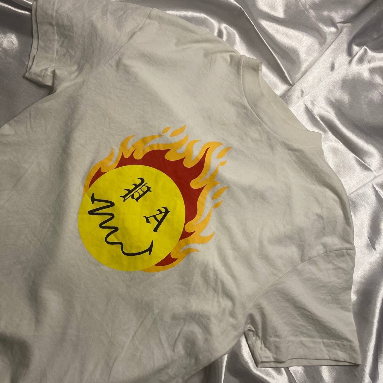 Palm Angels Palm Angels Smiley Burning T-Shirt | Grailed