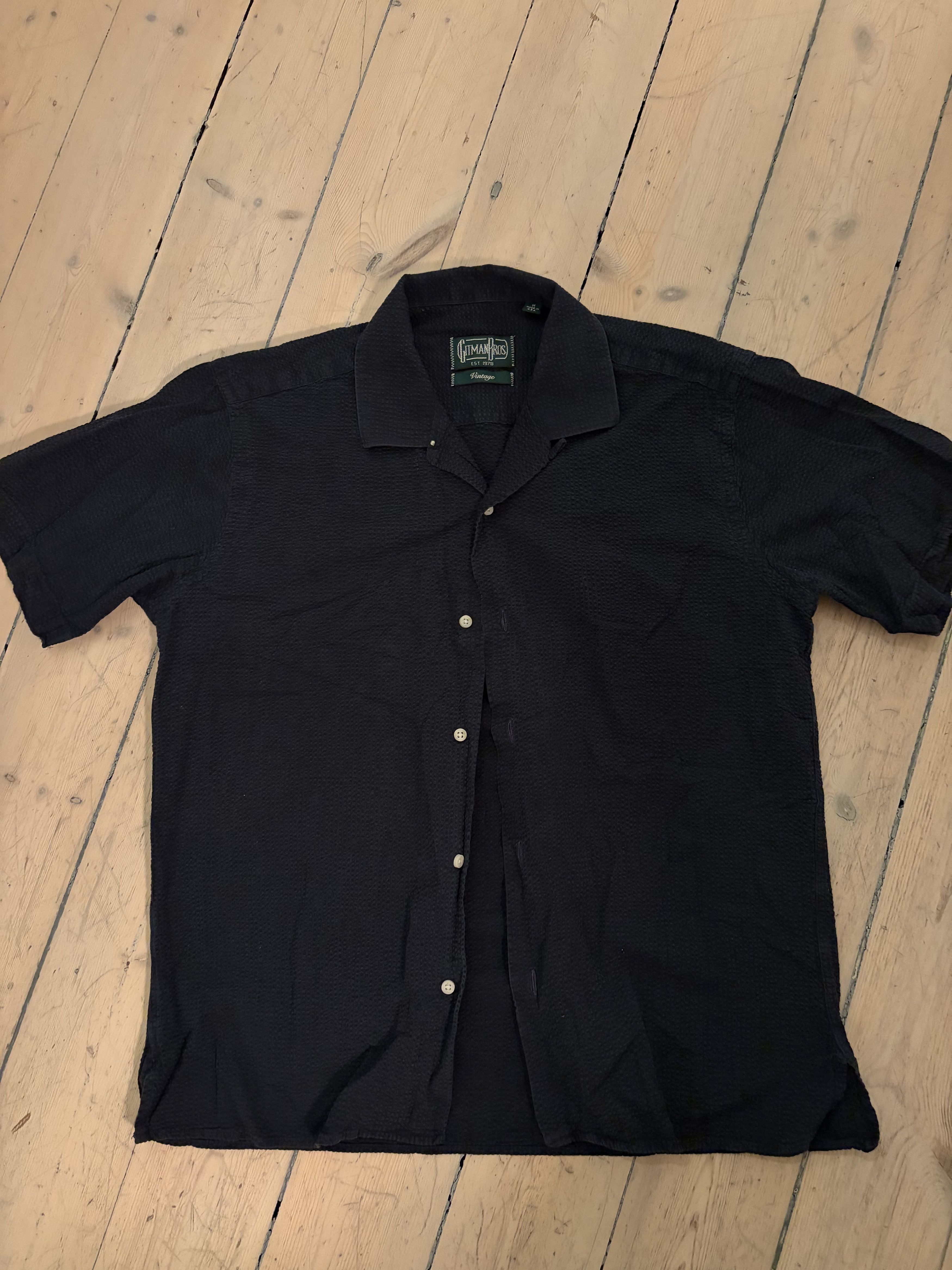 Gitman Bros. Vintage Gitman Bros. Vintage Camp Shirt in Seersucker Size US M / EU 48-50 / 2 - 1 Thumbnail