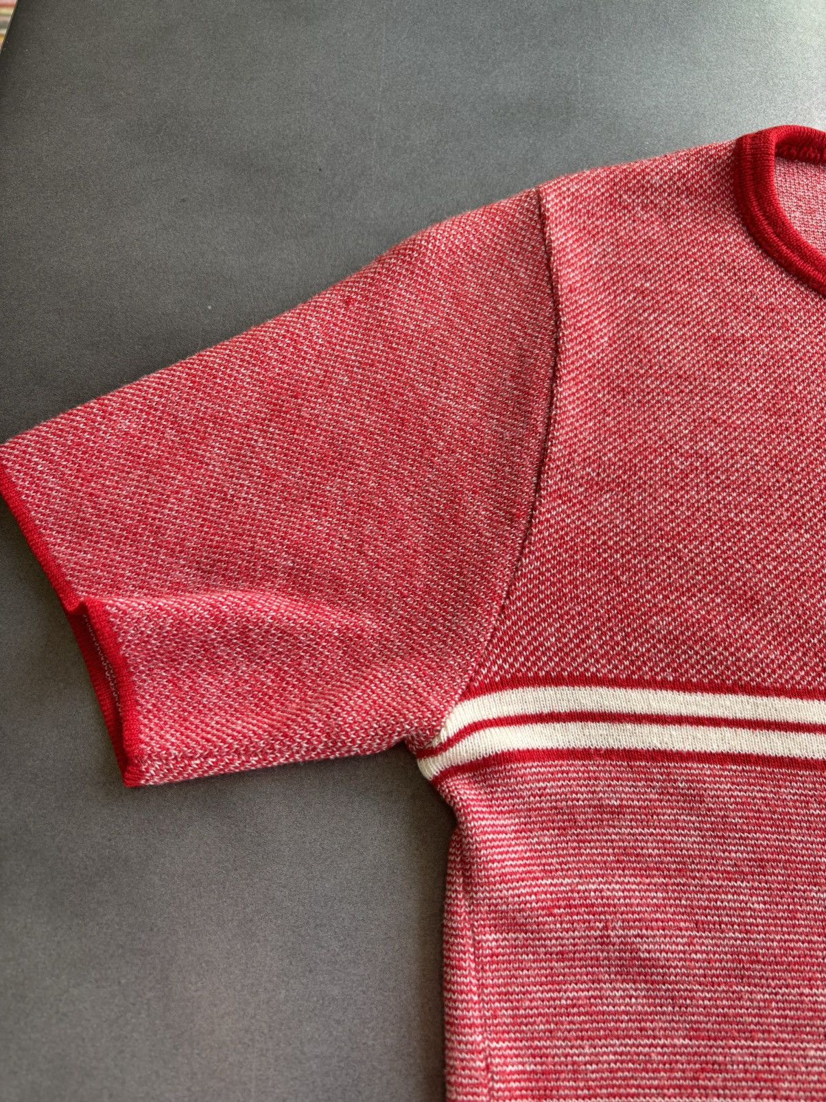 Other × Vintage 70s Vintage Knit Tee Tight Neck Compression Baby Ringer XS Size US XS / EU 42 / 0 - 4 Thumbnail