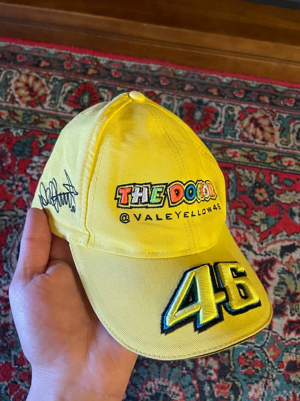 Valentino 🧢 Valentino Rossi "The Doctor" 46 Cap – MotoGP Style 🏁 Size ONE SIZE - 3 Thumbnail