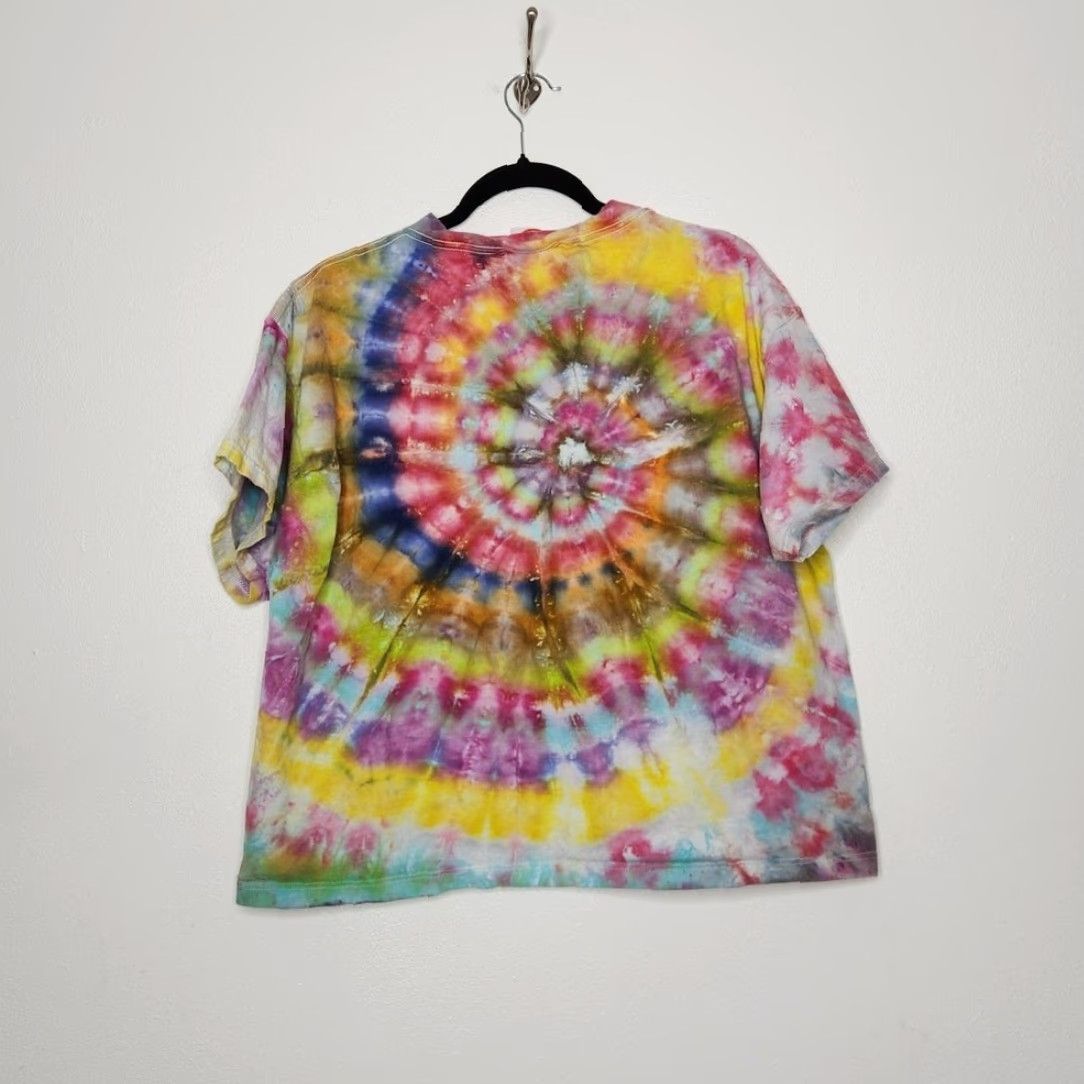 Vintage VINTAGE Tie Dye Boxy Warner Bros Nature Earth Art 90s Large Shirt Unisex Adults Size US L / EU 52-54 / 3 - 5 Thumbnail