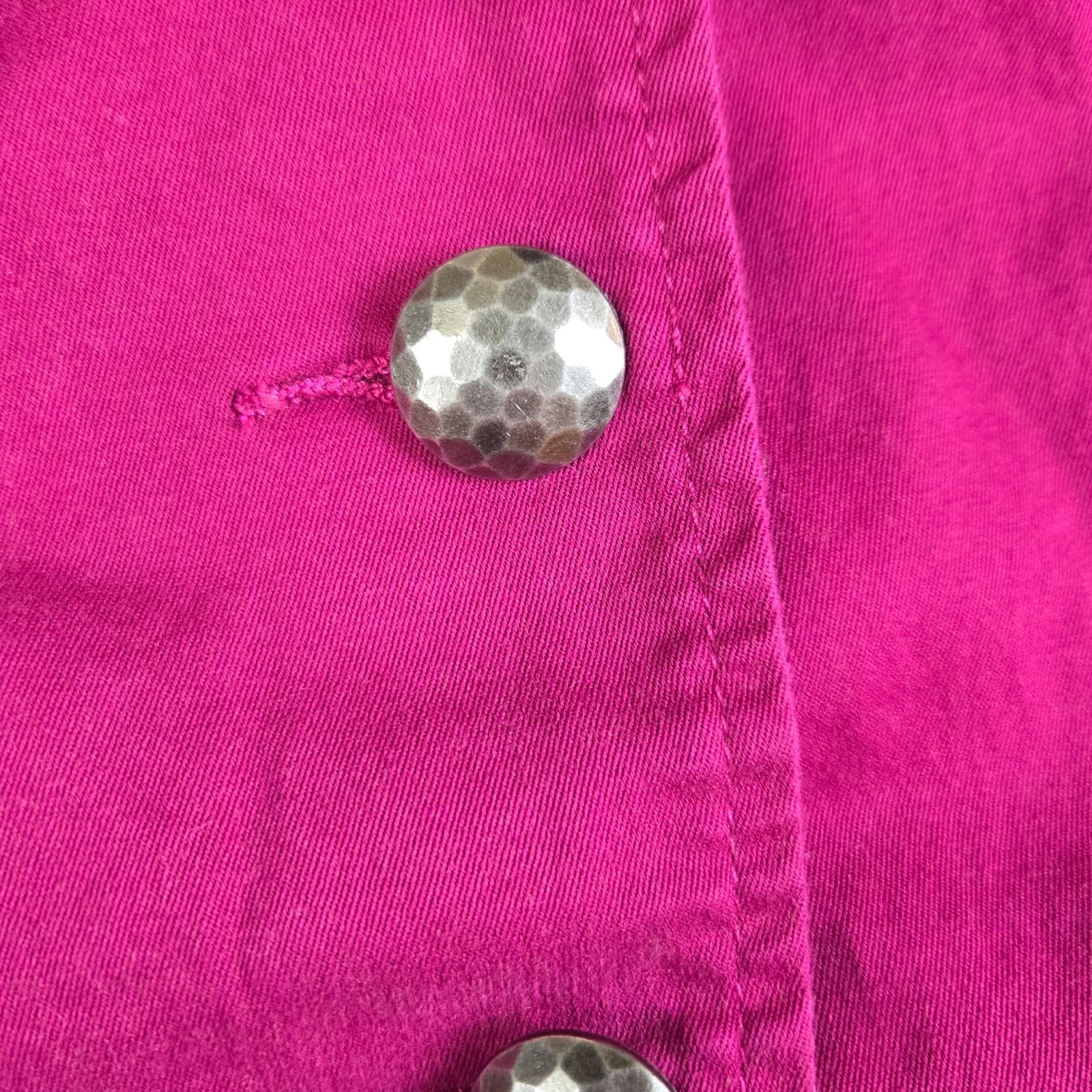 Vintage Vintage Magenta Pink Mandarin Collar Jacket Size Medium Size M / US 6-8 / IT 42-44 - 5 Thumbnail