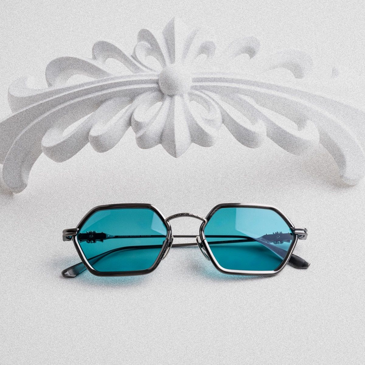 Chrome Hearts CHROME HEARTS DATASS PEWTER SUNGLASSES Size ONE SIZE - 6 Thumbnail
