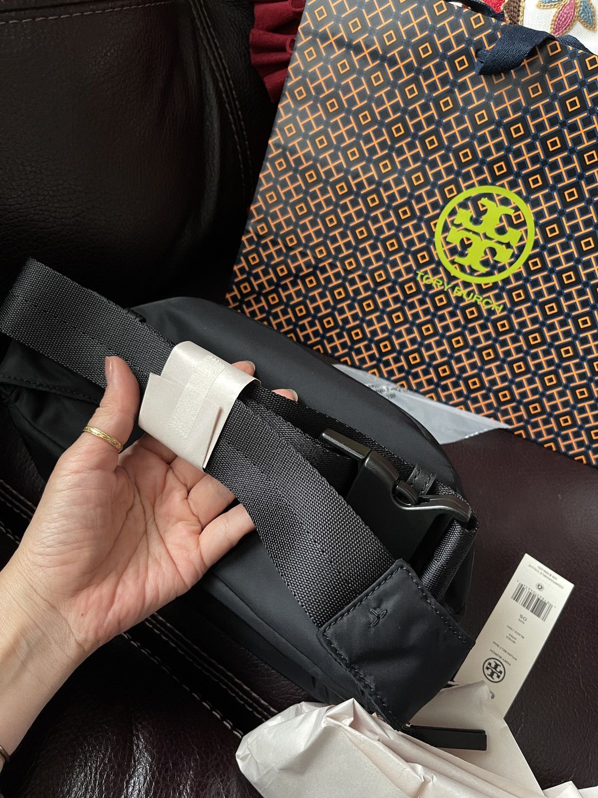 Tory Burch Latest New Tory Burch Black Nylon Belt Bag Sling Fanny Pack Size ONE SIZE - 10 Thumbnail