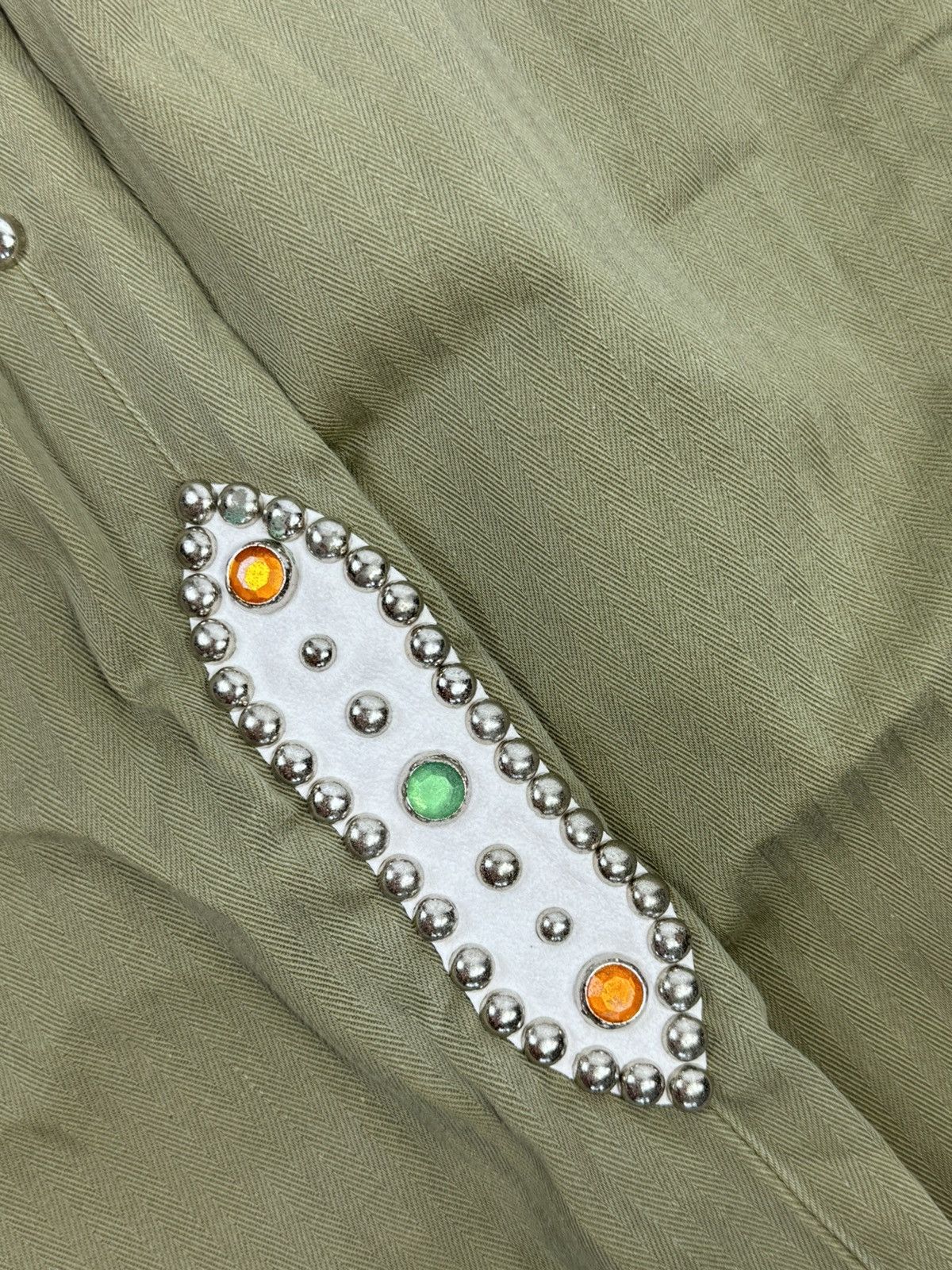 Kapital EASY BAKER STRAIGHT LEG EMBELLISHED TROUSERS Size US 34 / EU 50 - 3 Thumbnail