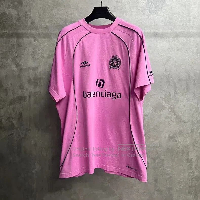 Balenciaga Balenciaga Pink Logo Print Short Sleeve T-shirt. Size US XS / EU 42 / 0 - 1 Thumbnail