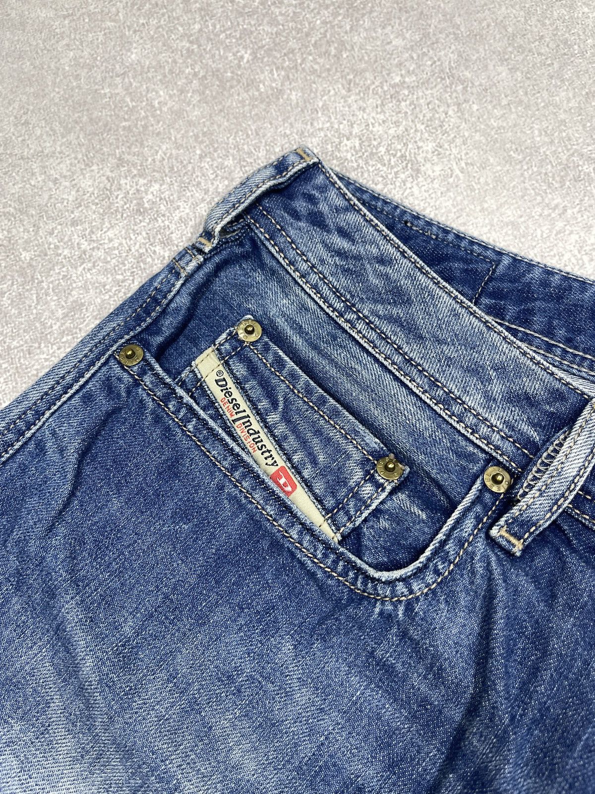 Diesel Mens Diesel Zatiny Denim Jeans Blue Y2K Size US 36 / EU 52 - 8 Thumbnail