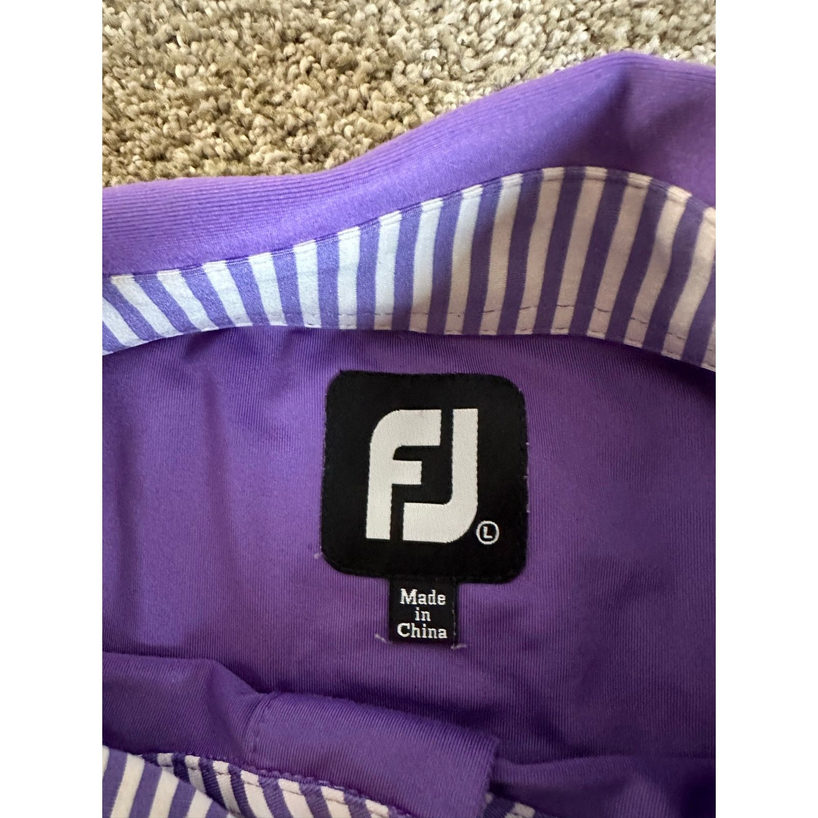 Footjoy FootJoy FJ ProDry Golf Polo Shirt Purple Casual Performance Size US L / EU 52-54 / 3 - 5 Thumbnail