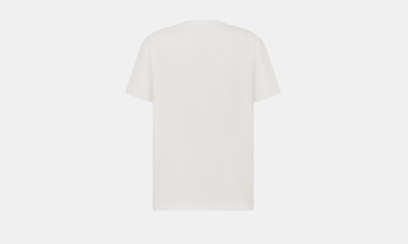 Dior o1w1db10525 483J69 Relaxed-Fit T-Shirt in White Size US L / EU 52-54 / 3 - 2 Thumbnail