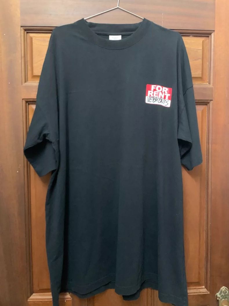 Vetements For RENT front and back print pattern short-slee