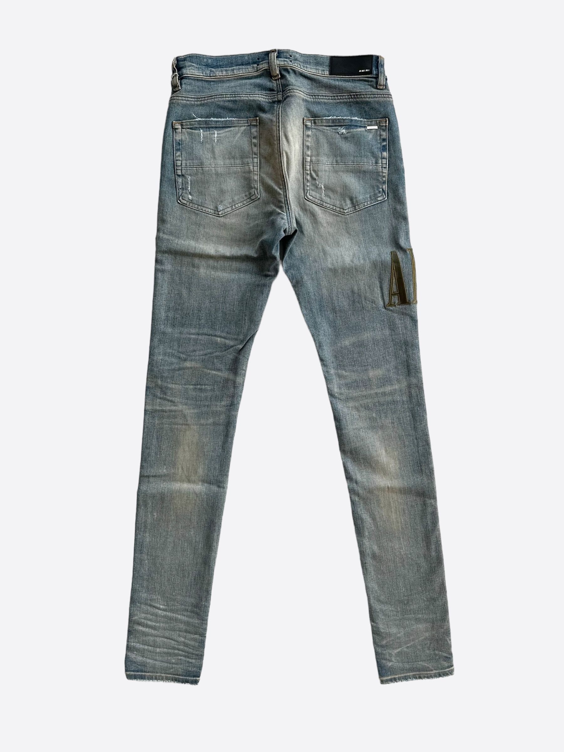 Amiri Amiri Clay Indigo Camouflage Core Applique Logo Jeans Size US 38 / EU 54 - 2 Thumbnail