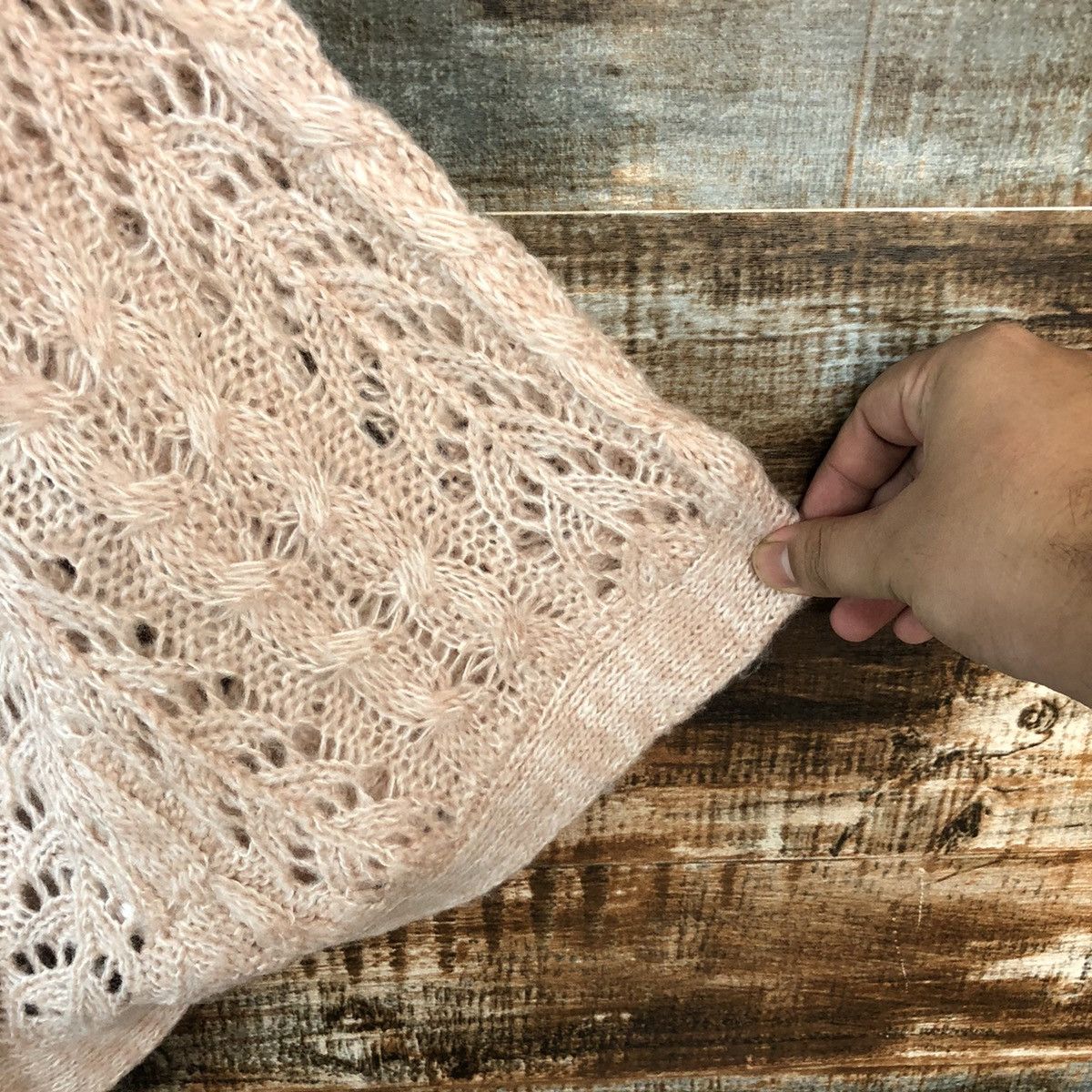 Homespun Knitwear × Japanese Brand Putietal Pink Cloaks Knitwear #A2292 Size US L / EU 52-54 / 3 - 8 Thumbnail
