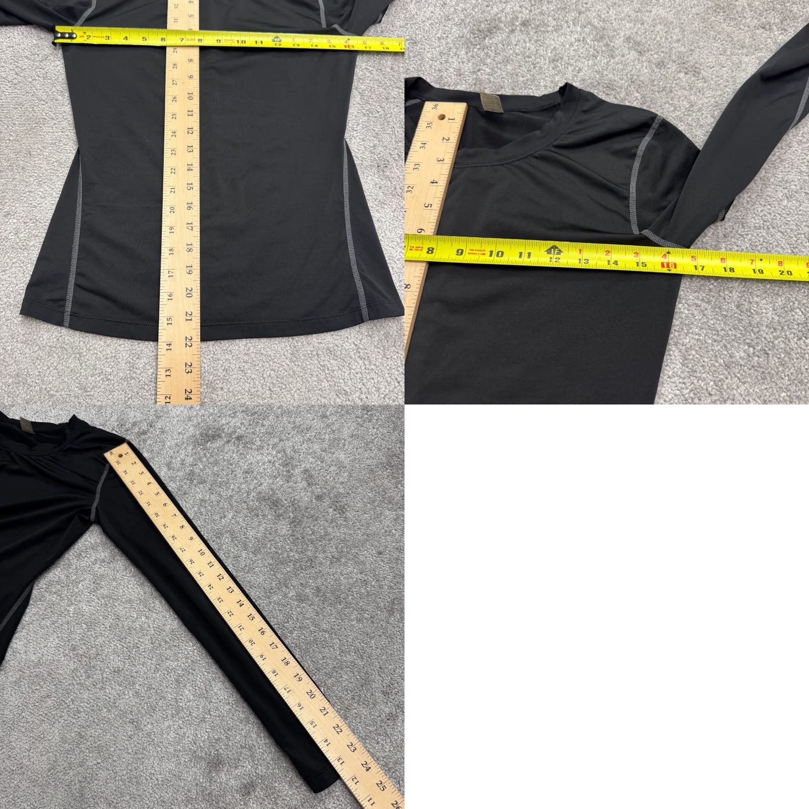 Vintage Unbranded Performance Long Sleeve Athletic Shirt Womens Sz S Black Crewneck Run Size S / US 4 / IT 40 - 8 Thumbnail