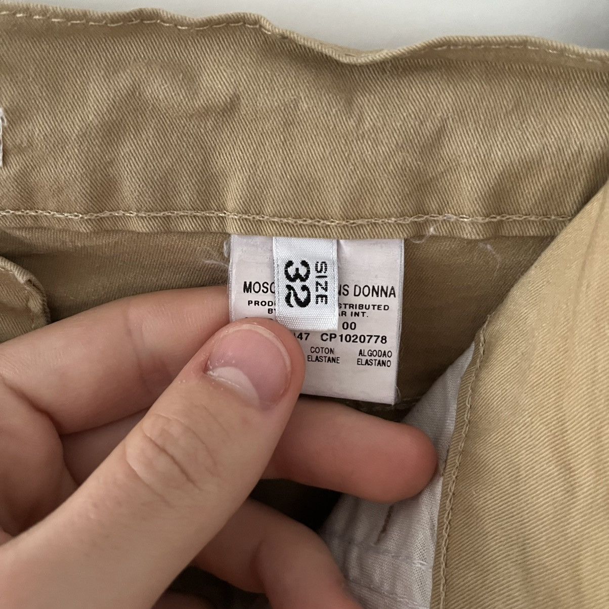 Love Moschino Moschino Jeans Donna Beige Stars Pants Streetwear Y2K Italy Size 32" / US 10 / IT 46 - 8 Thumbnail