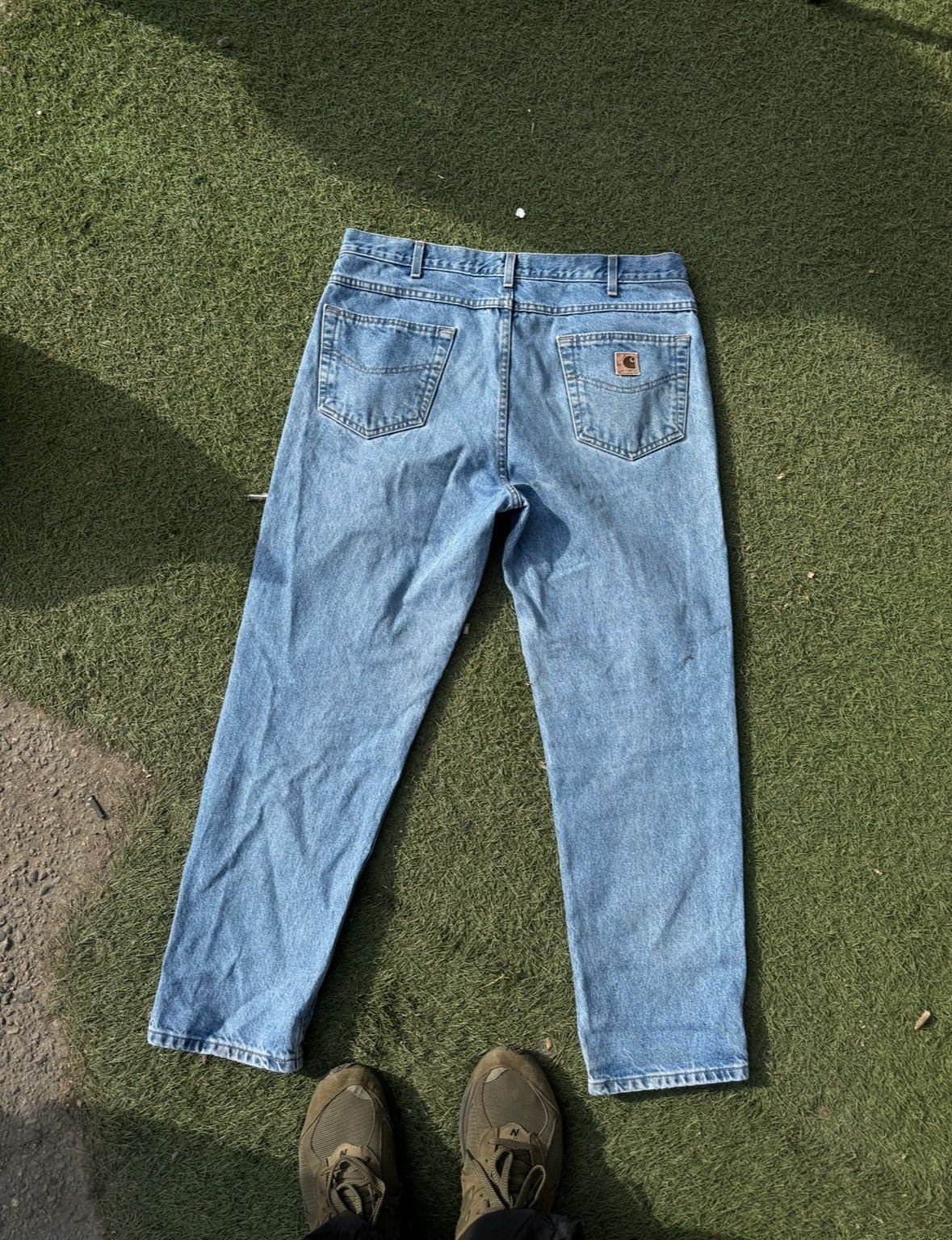 Carhartt Mens Vintage Carhartt Wip denim jeans Carpenter double knee Size US 38 / EU 54 - 2 Thumbnail