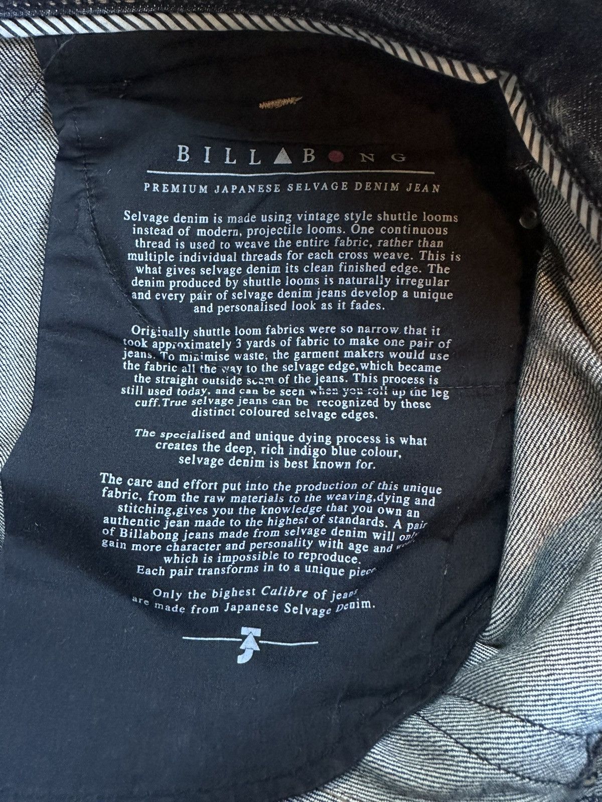 Billabong Vintage Billabong Raw/Selvedge Denim Size US 31 - 3 Thumbnail