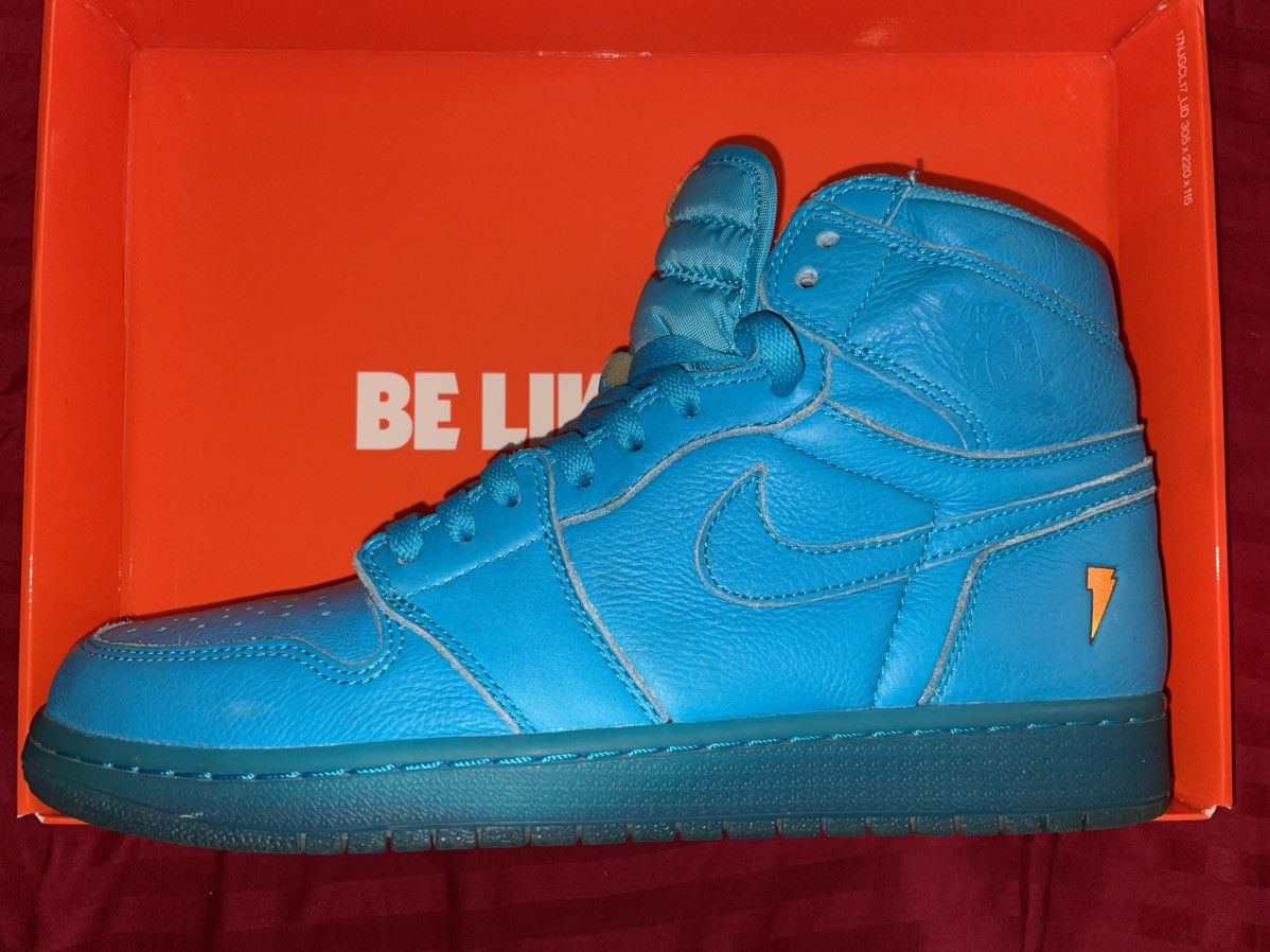 Gatorade × Jordan Brand Air Jordan 1 Retro High OG G8RD ‘Blue Lagoon’ Size US 9.5 / EU 42-43 - 2 Thumbnail