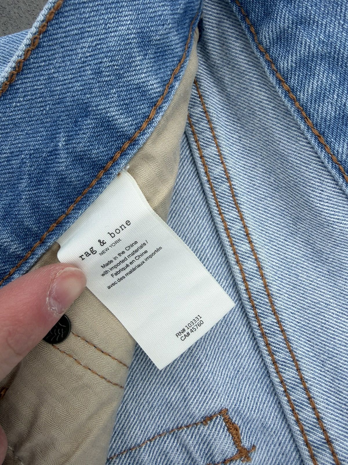Rag & Bone Rag & Bone slim blue denim jeans Size US 30 / EU 46 - 5 Thumbnail