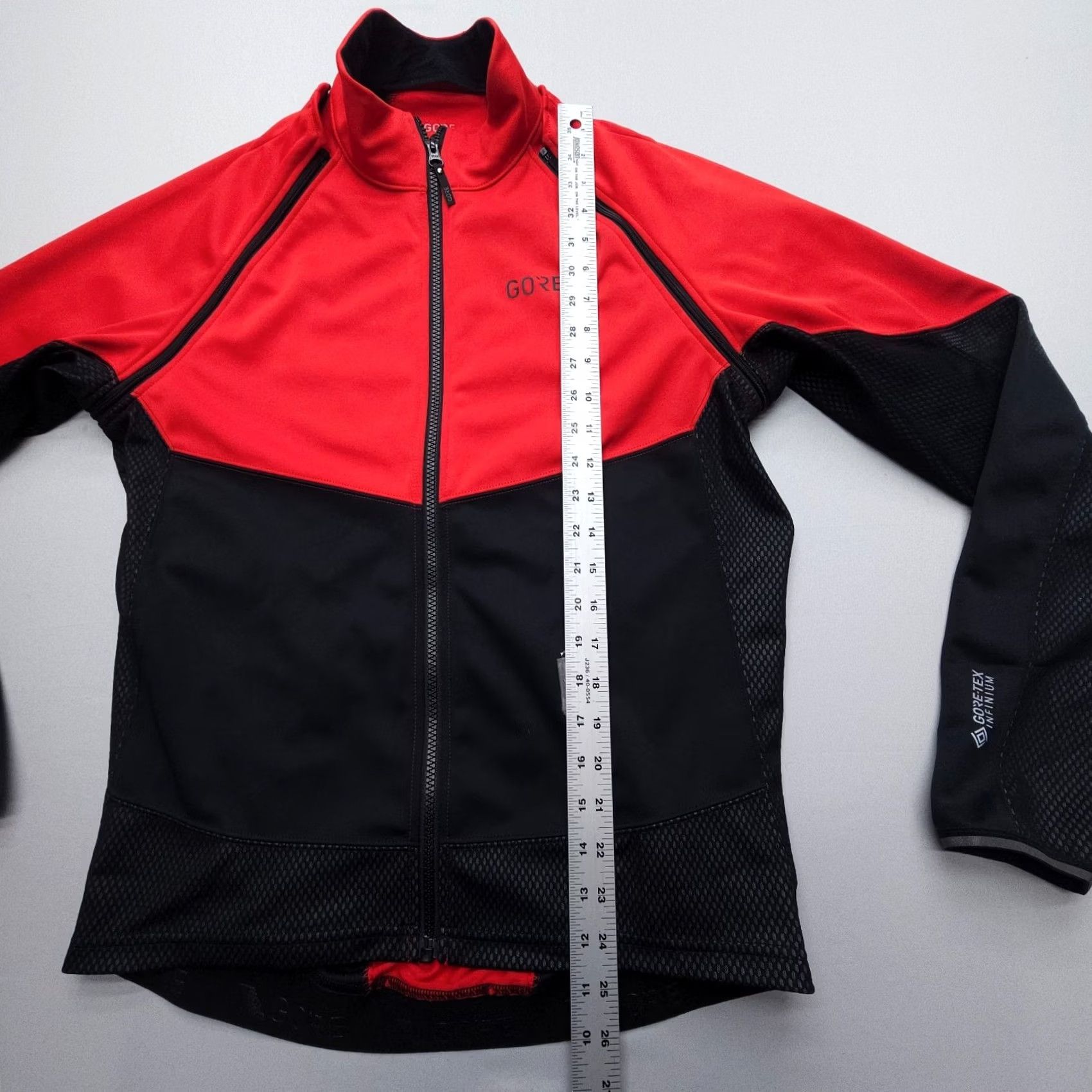 GOREWEAR Gore Gorewear Phantom Windstopper Jacket Mens M Red Black Convertible Cycling Windbreaker Colorblock Multicolor Long Sleeve Full Zip Size US M / EU 48-50 / 2 - 6 Thumbnail