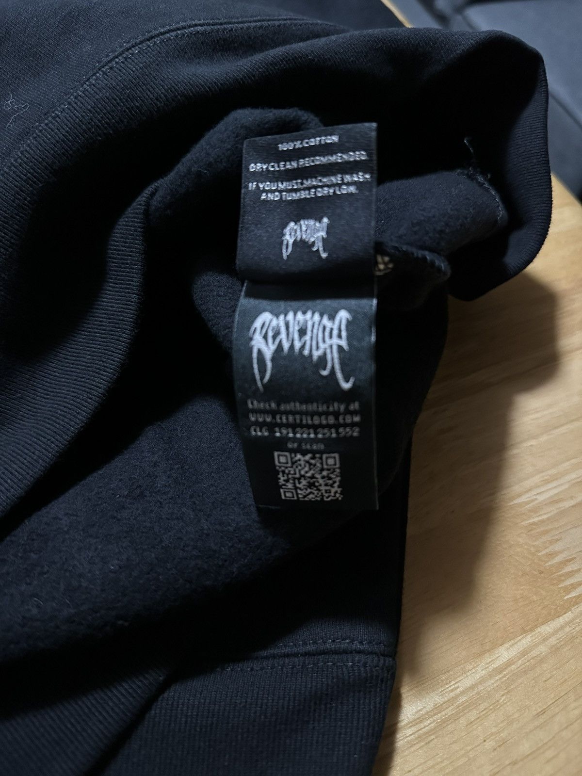 Revenge Revenge Funeral Kill Hoodie Black - L Size US L / EU 52-54 / 3 - 13 Thumbnail