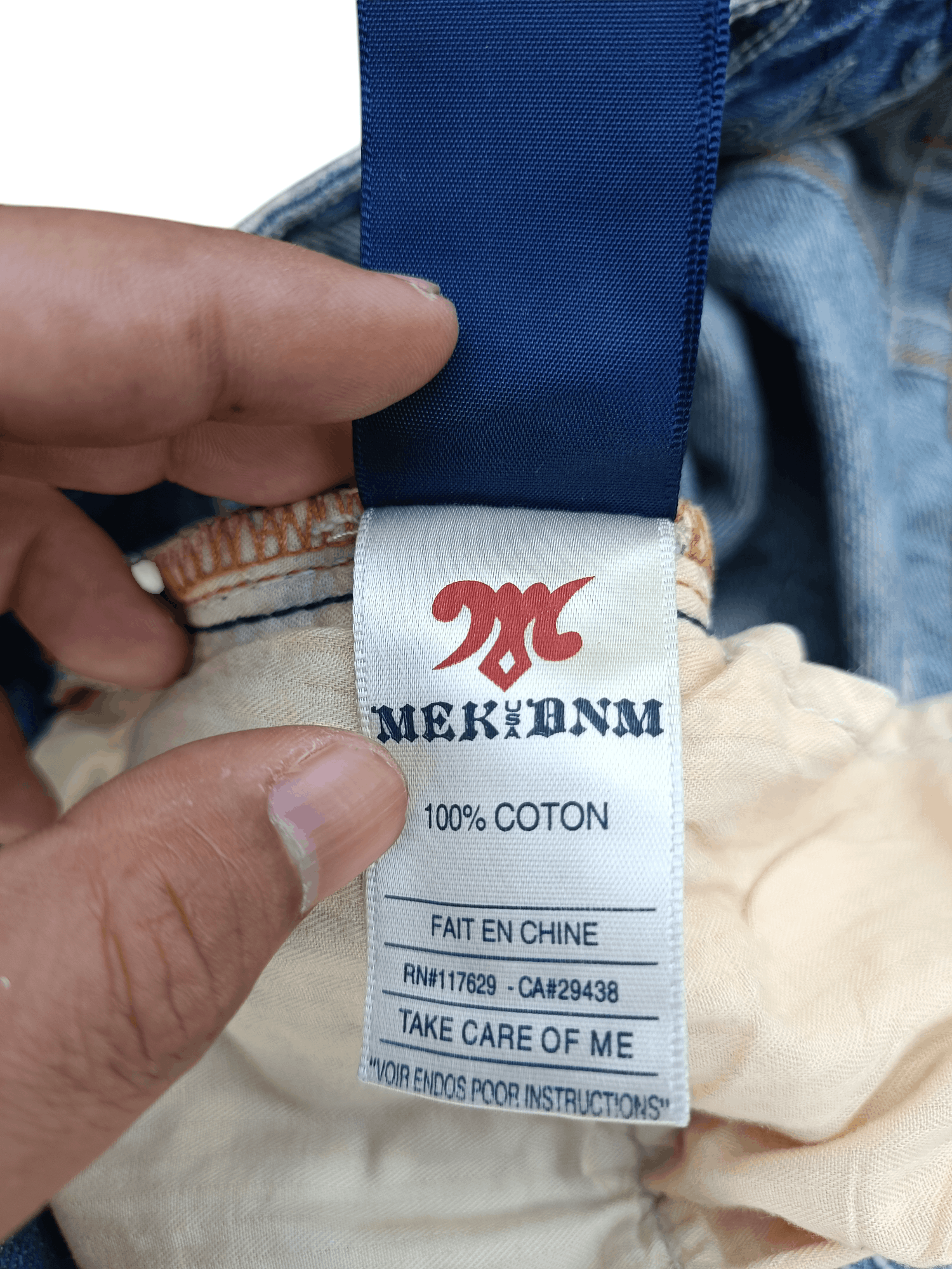 Japanese Brand × Vintage Vintage Flared Mek DNM Distressed Faded Denim E202 Size US 32 / EU 48 - 14 Thumbnail