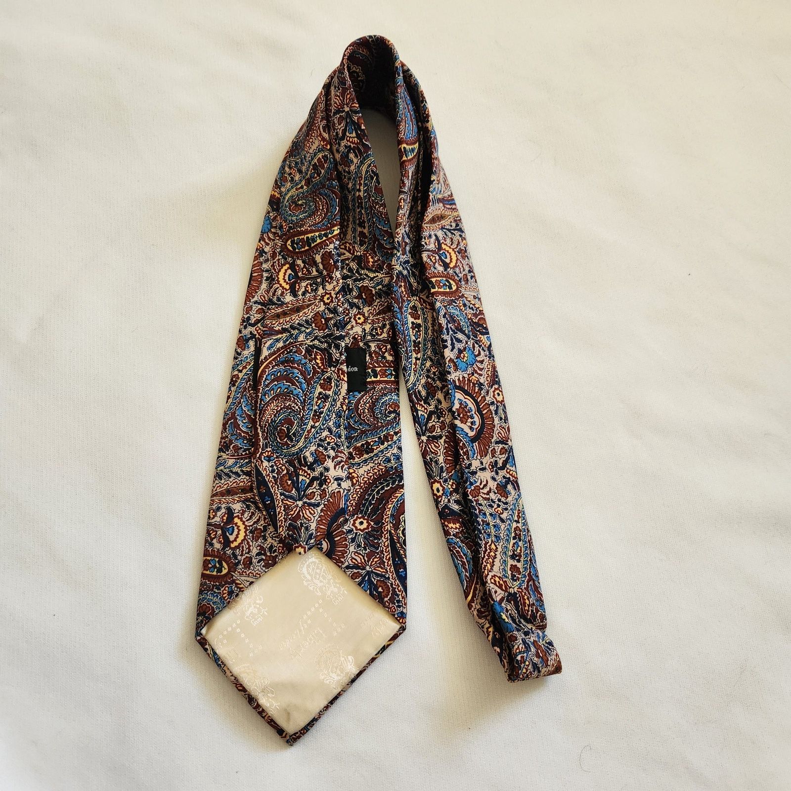 Liberty London Classic Liberty Of London Tie Silk Paisley 60s Vintage Size ONE SIZE - 4 Thumbnail