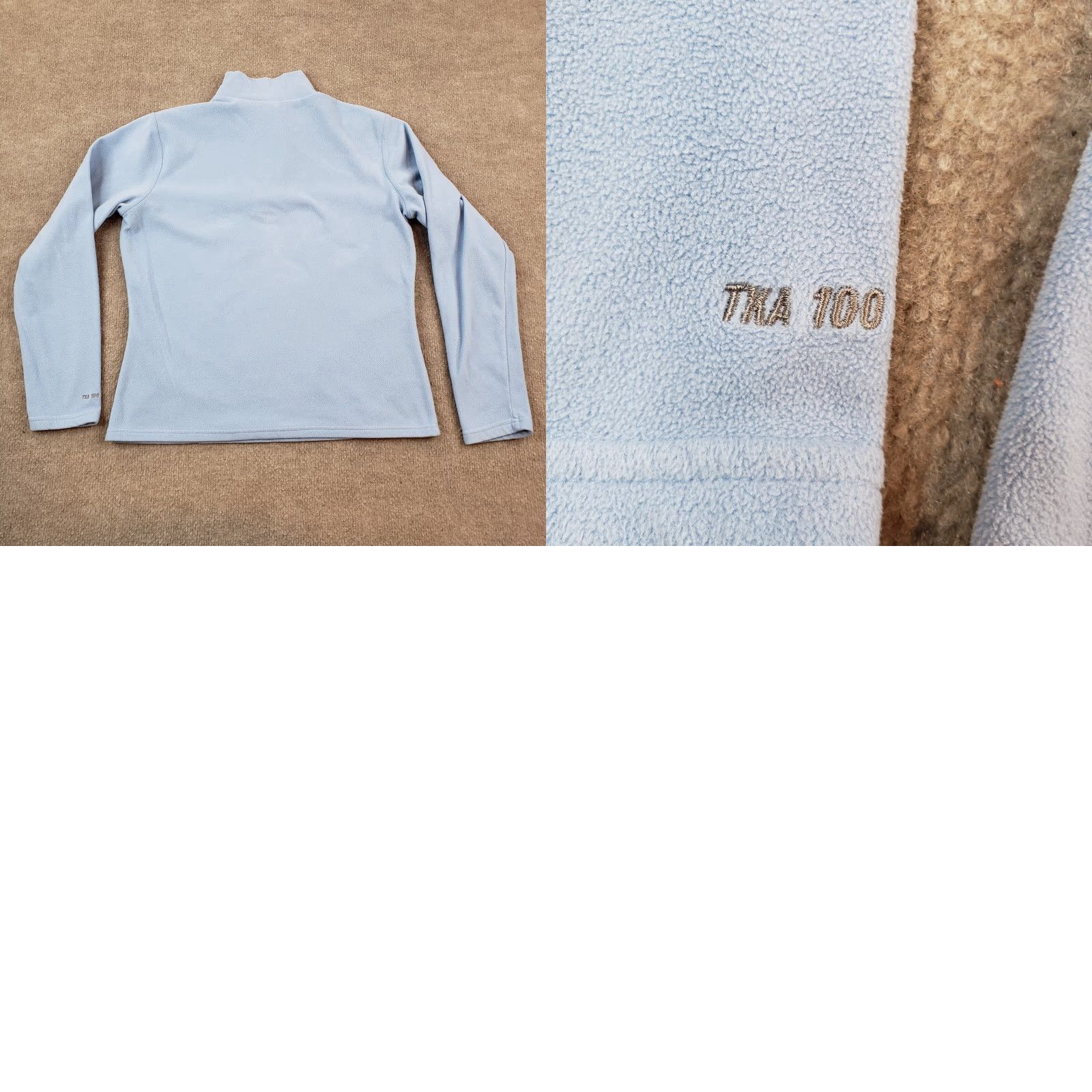 The North Face The North Face Womens Medium Blue Sweatshirt Lightweight 1/4 Zip Fleece Size M / US 6-8 / IT 42-44 - 8 Thumbnail