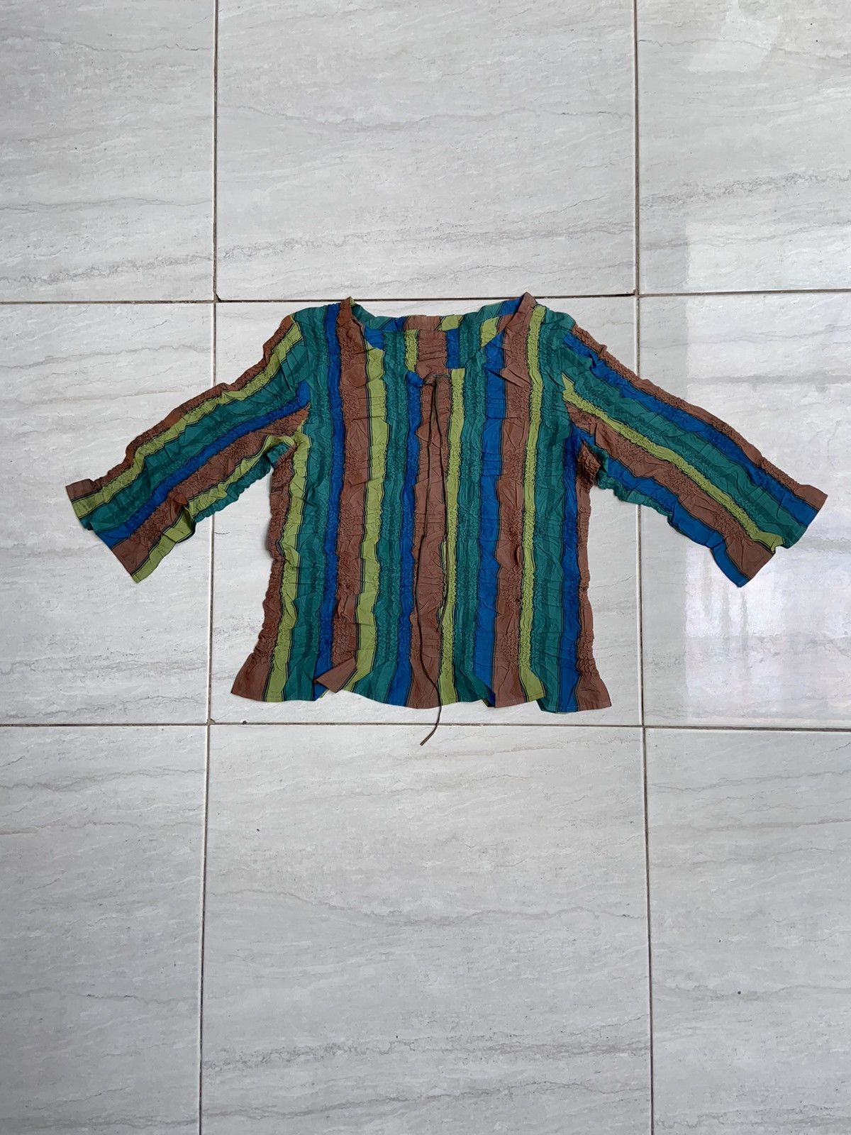 Designer PEPLUM By YOSHIKI HISHINUMA Blouse Size XS / US 0-2 / IT 36-38 - 14 Thumbnail